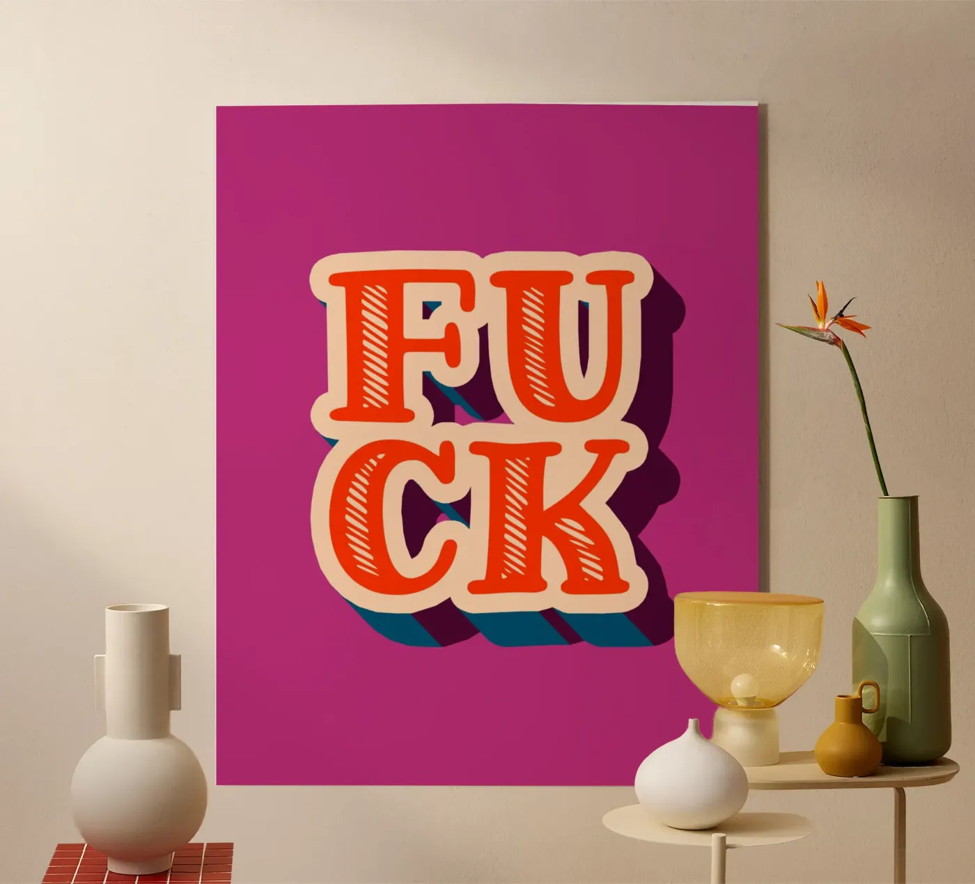 f**k! plexiglas de pixelflow