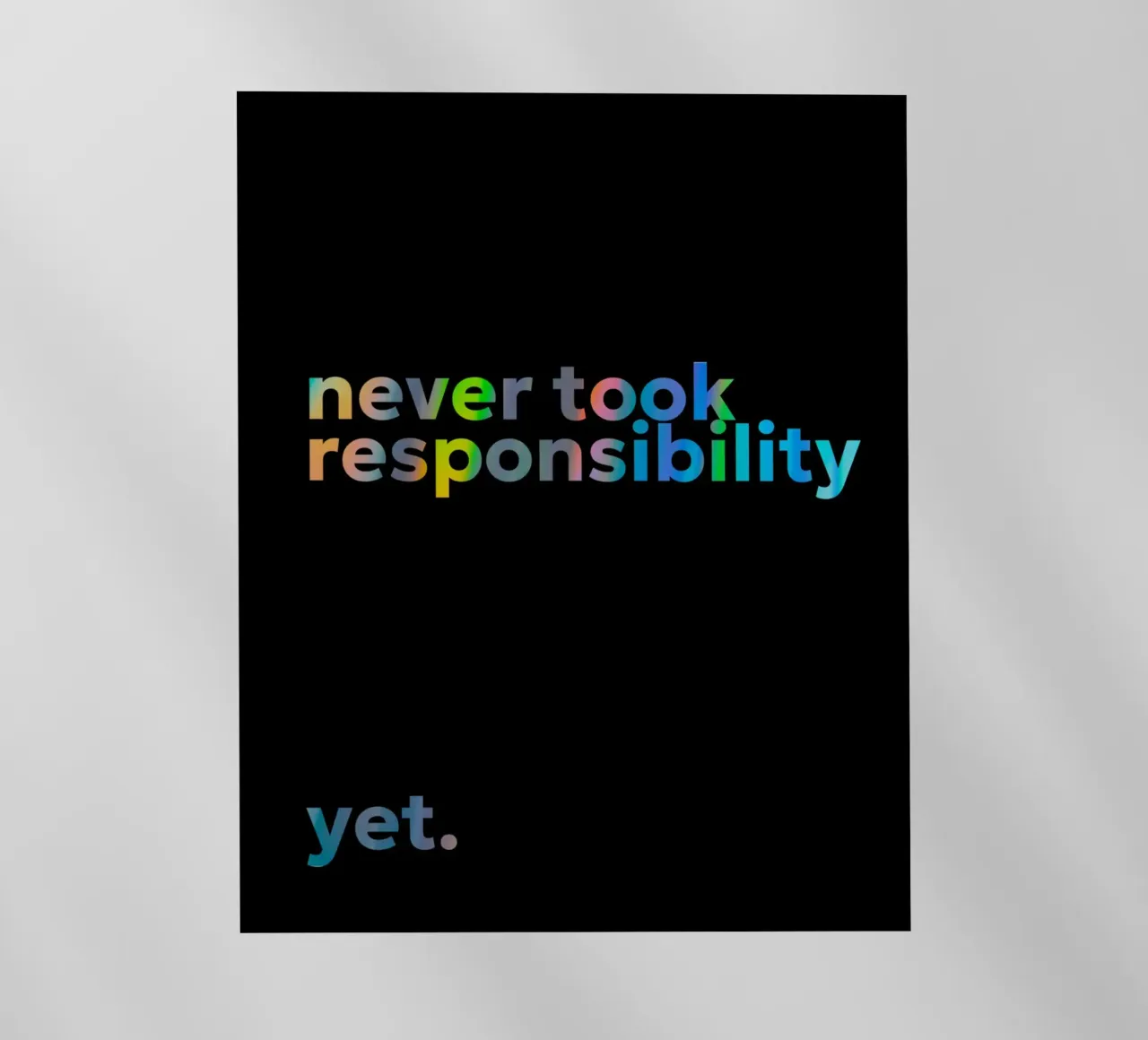 responsibility pellicola backlit da Ambition Wall