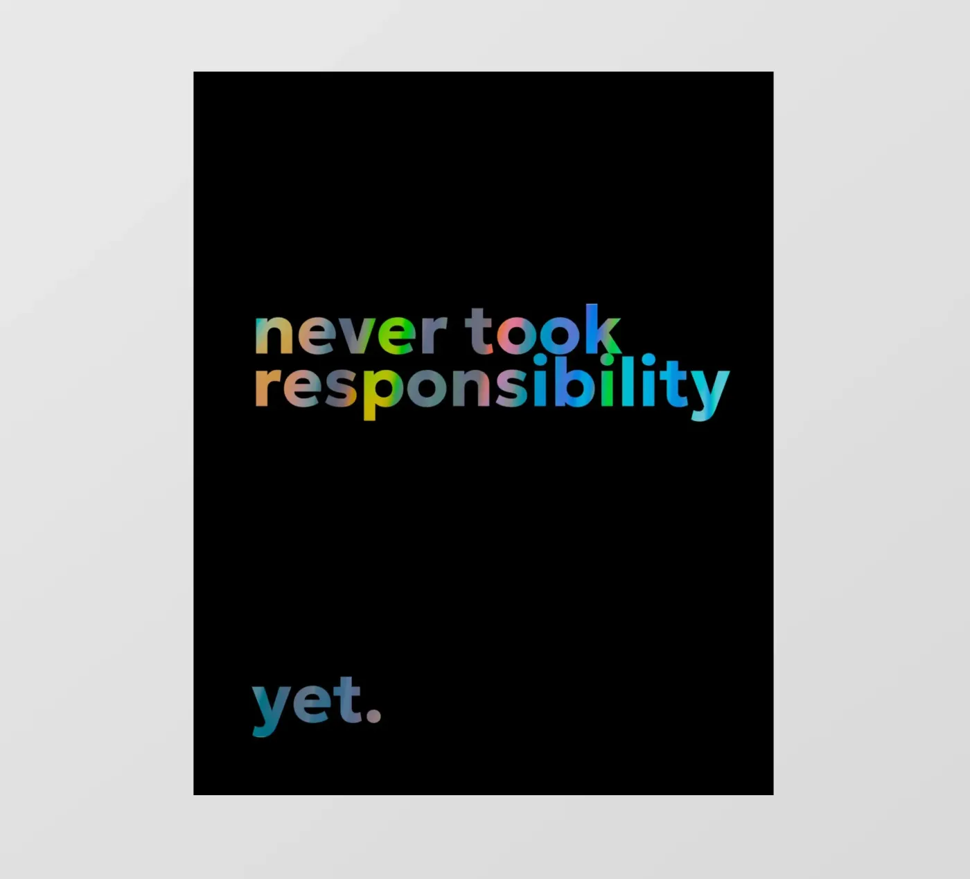 responsibility pellicola backlit da pixelflow