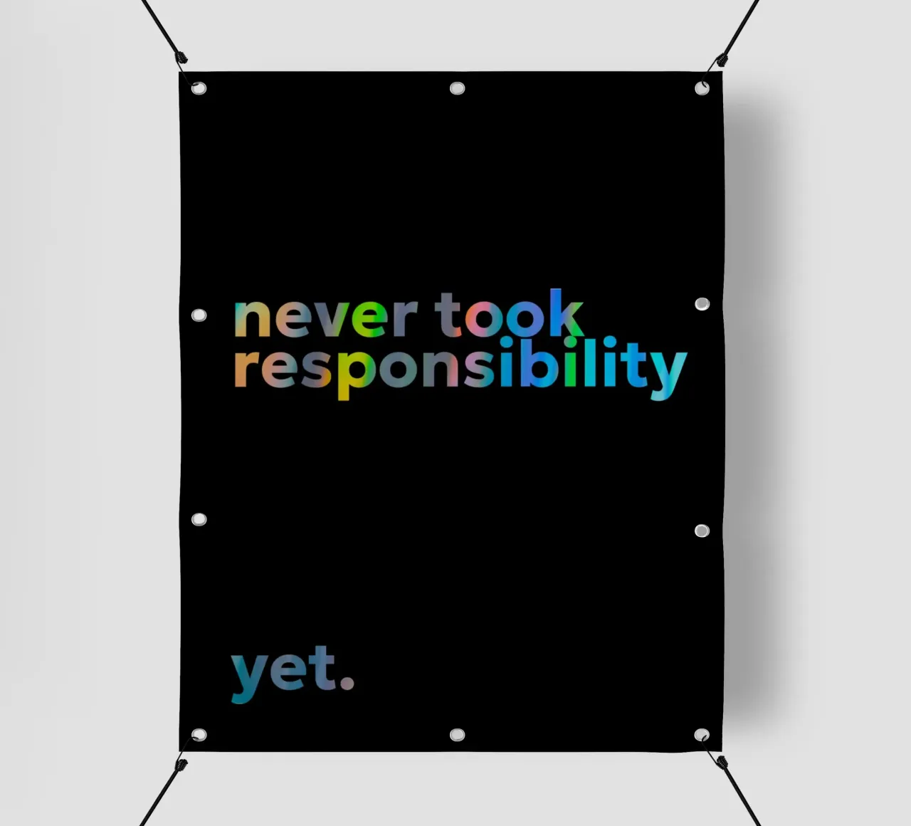 responsibility telo in pvc da Ambition Wall