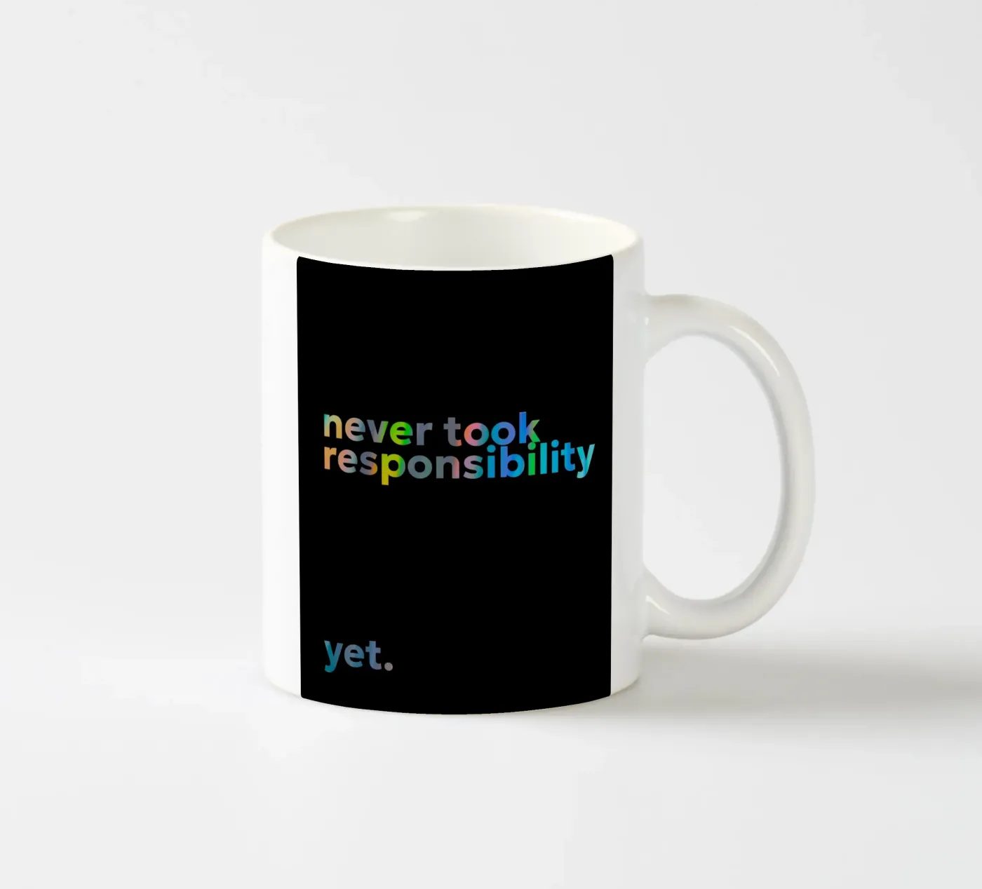 responsibility ceramic mug by pixelflow