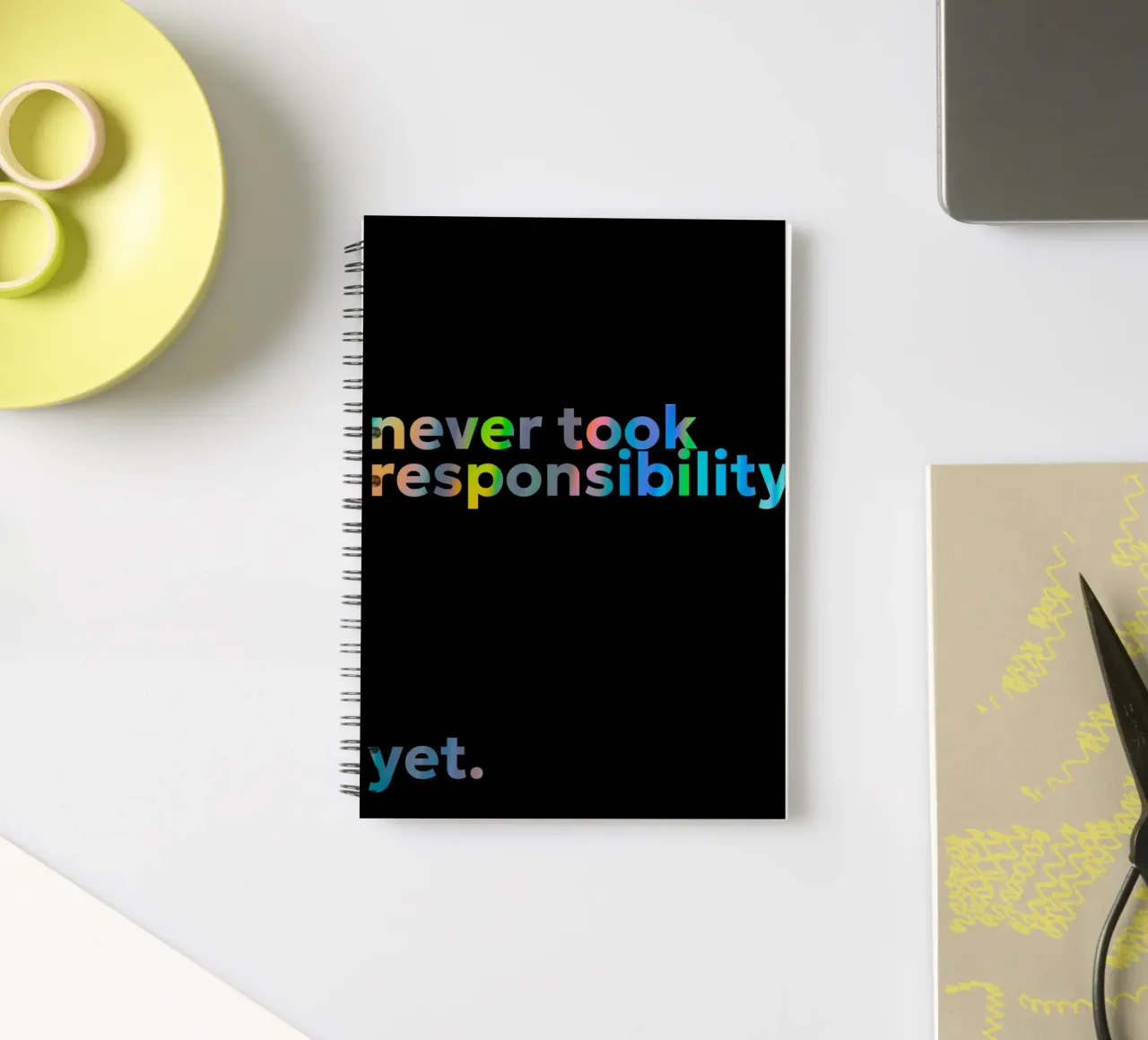 responsibility spiral notebook by Ambition Wall