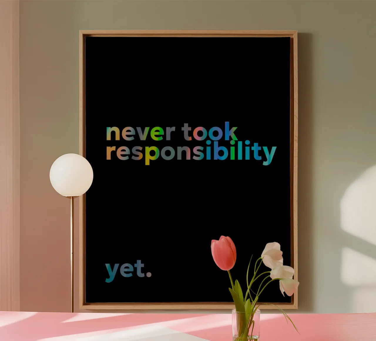 responsibility tela da Ambition Wall