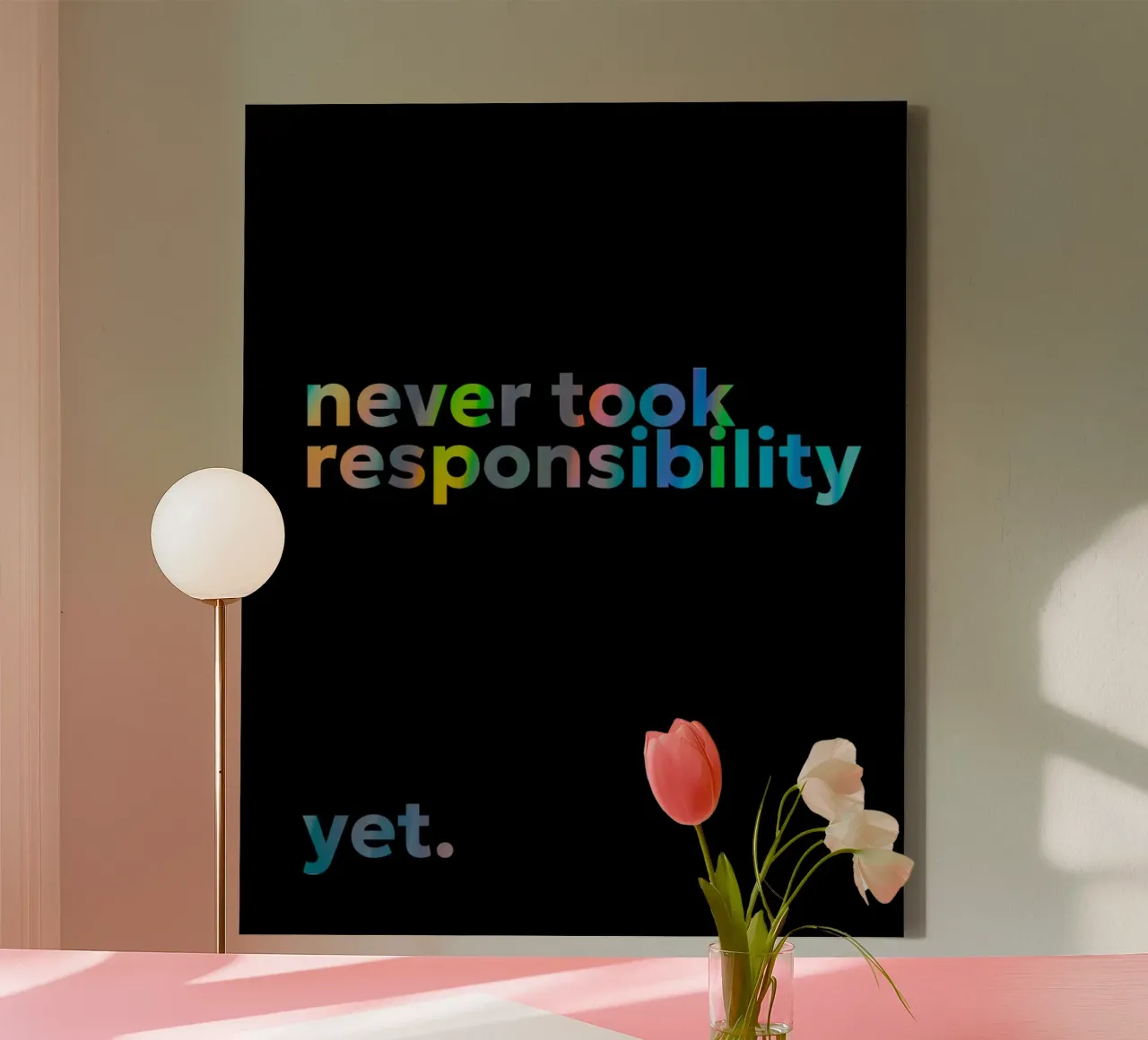 responsibility tela da Ambition Wall