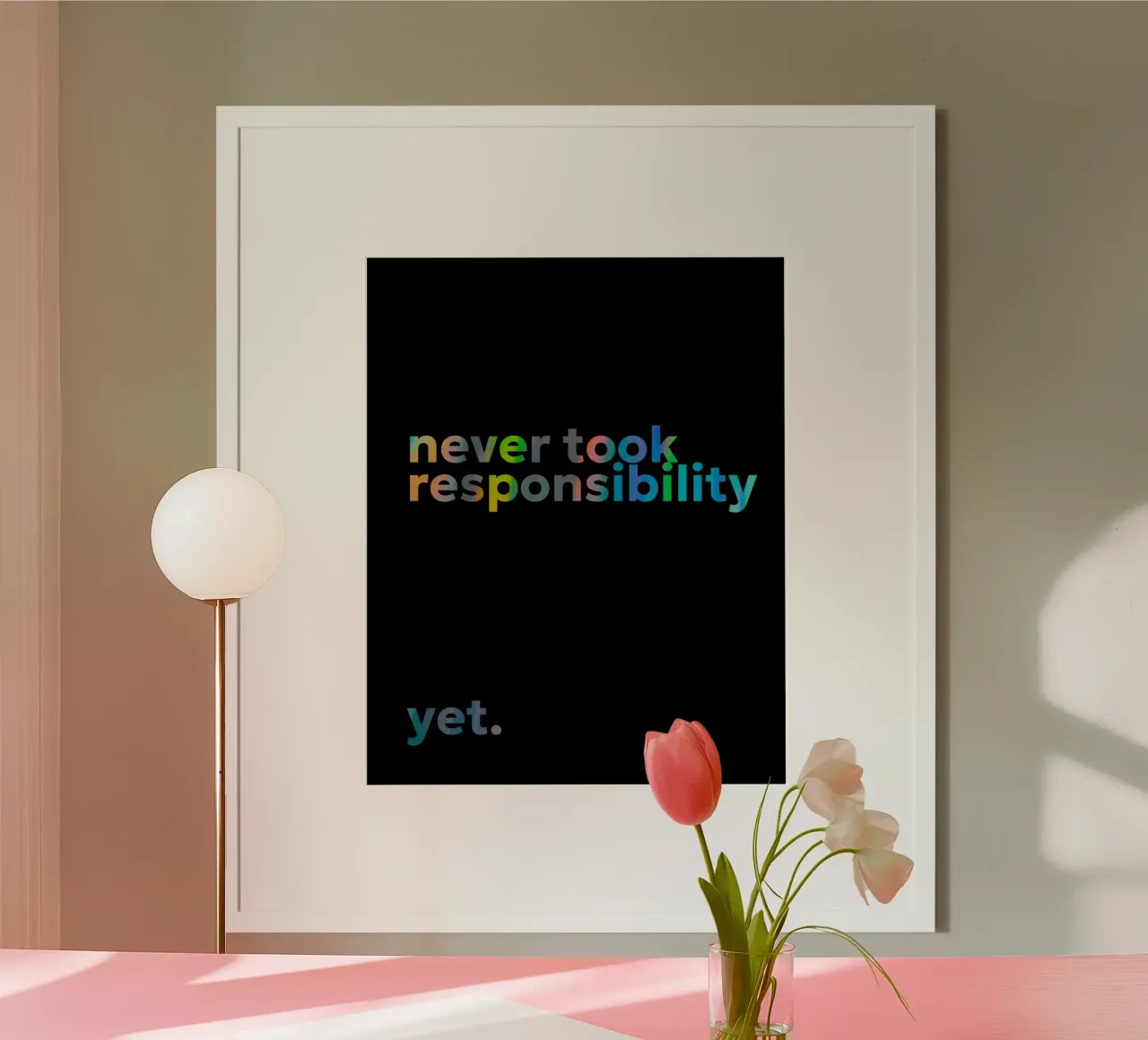 responsibility poster by Ambition Wall