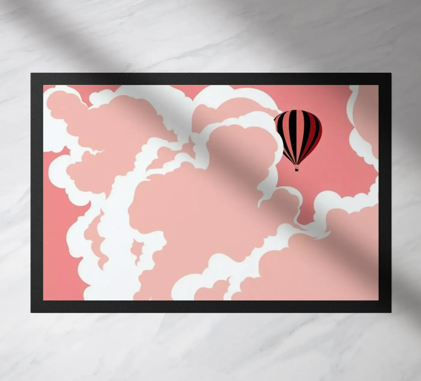 Pink Sky doormat by Bahar Seyedin