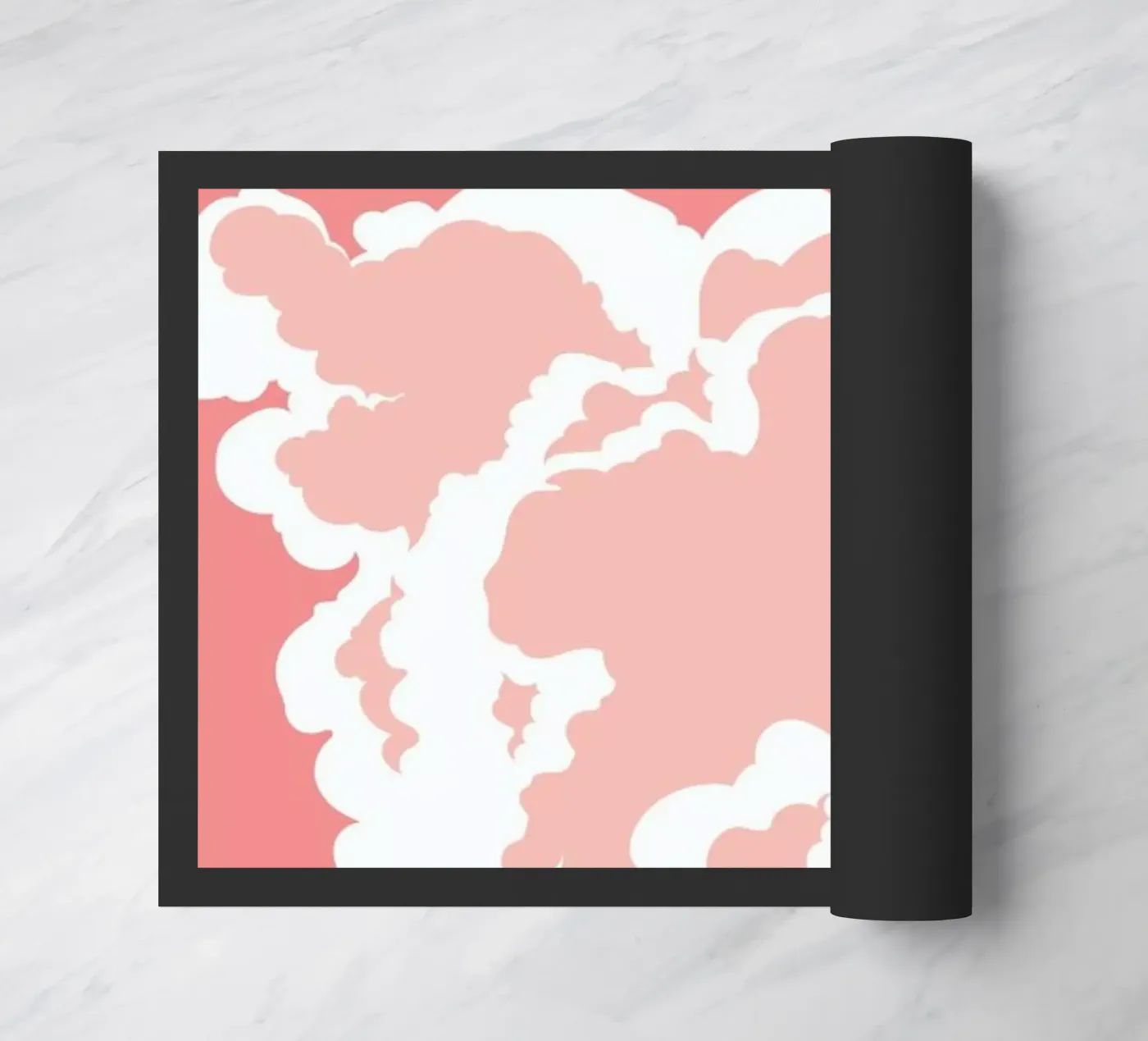 Pink Sky doormat by Bahar Seyedin