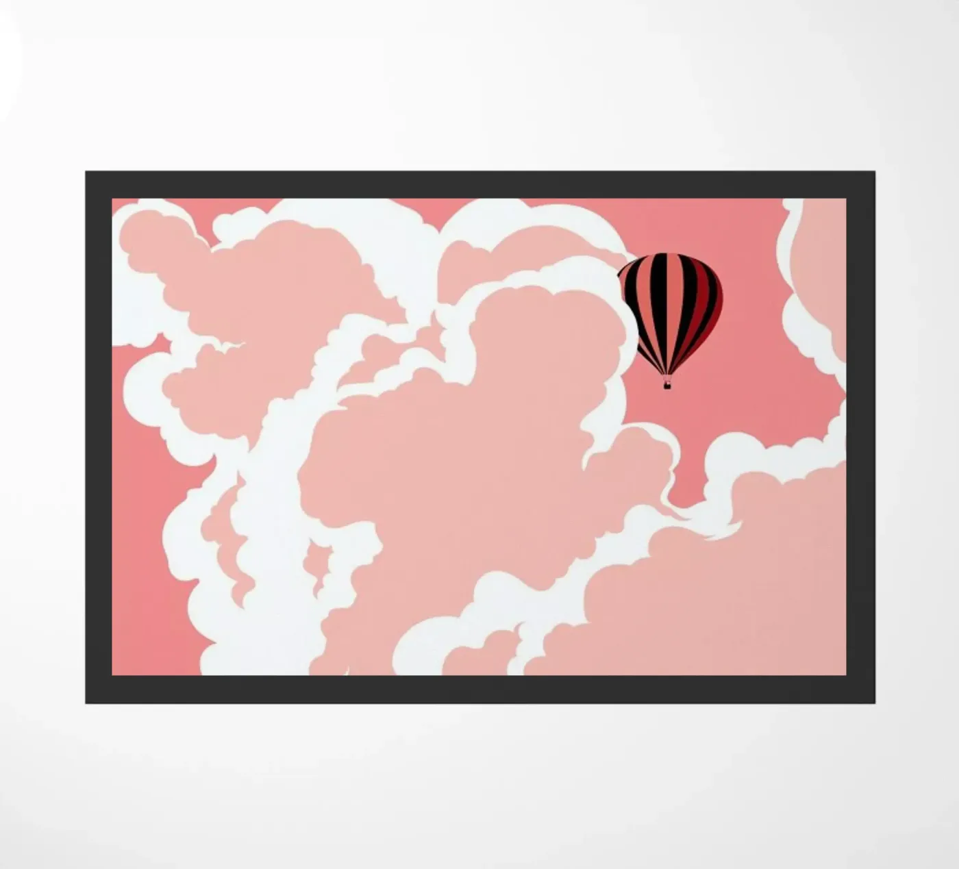 Pink Sky doormat by Bahar Seyedin