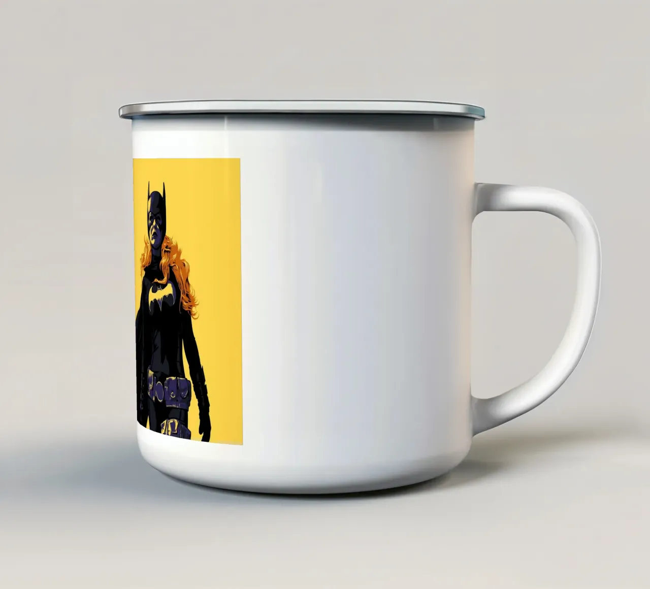 BATGIRL tazza in smalto da Cranio Dsgn
