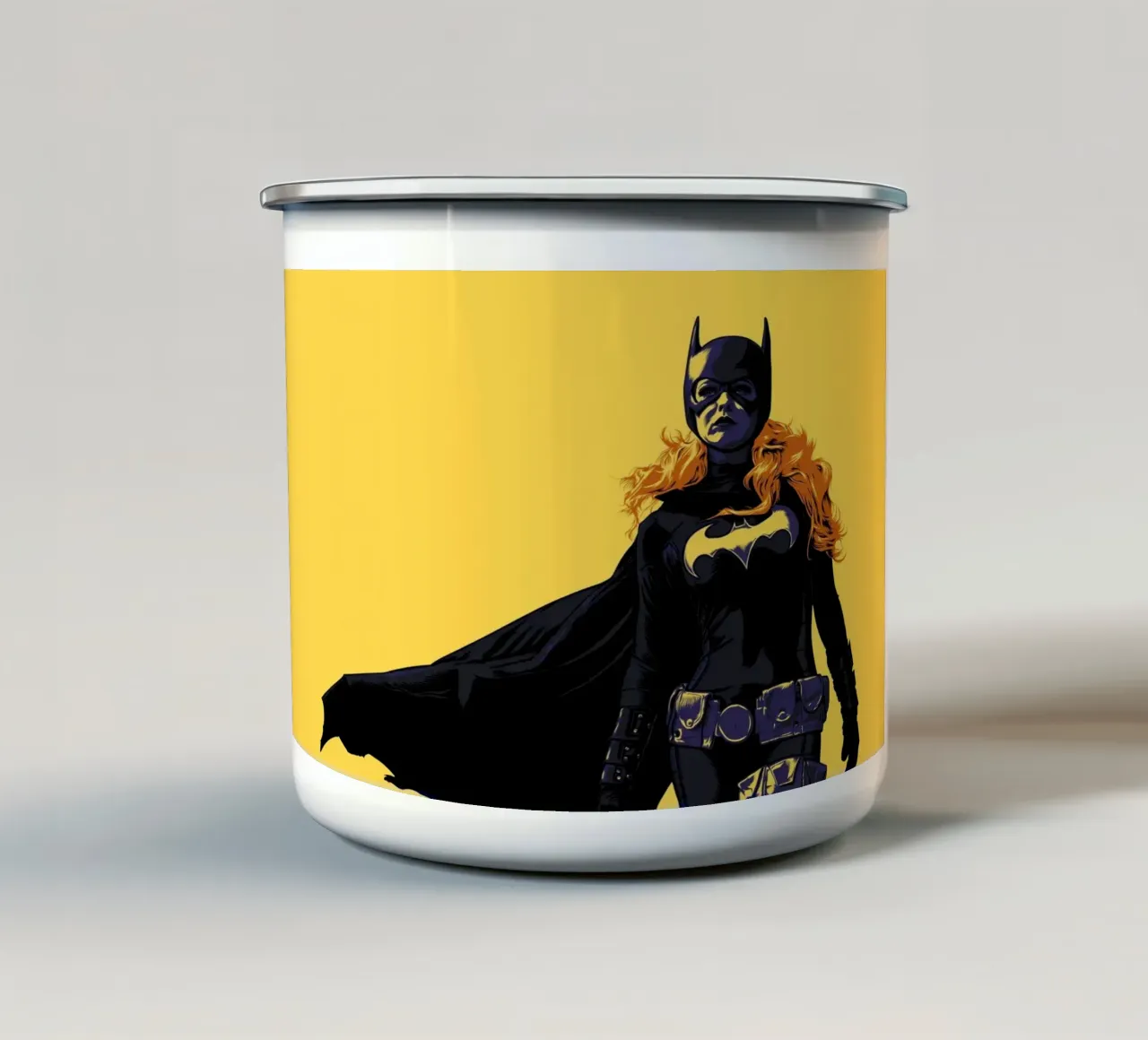 BATGIRL tazza in smalto da Cranio Dsgn