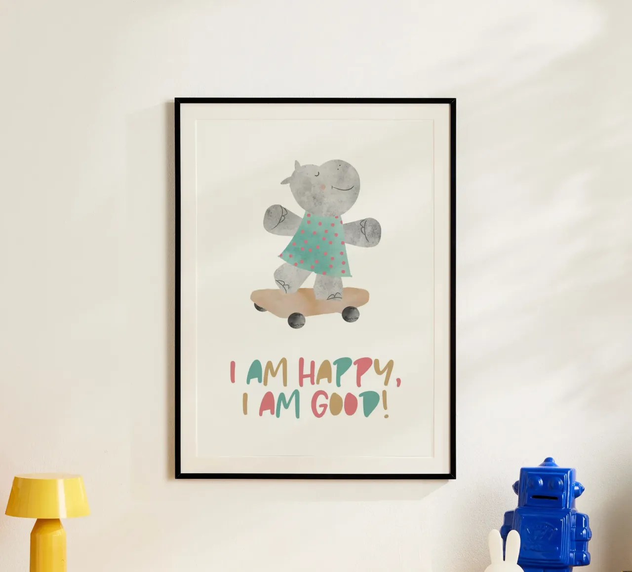 Skating Hippo poster da maramirage