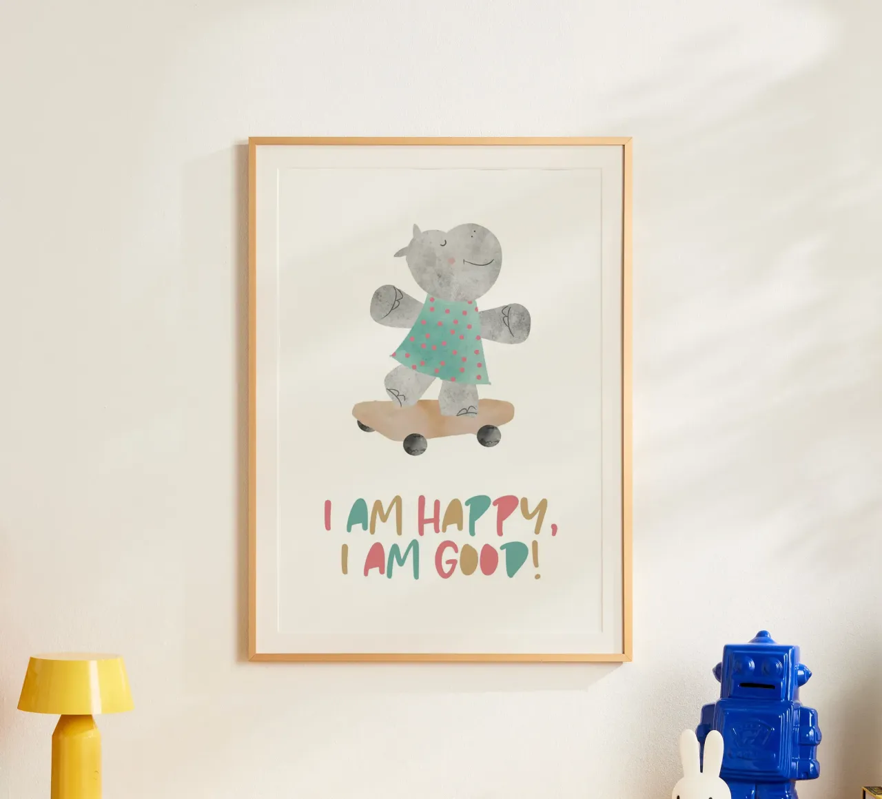 Skating Hippo poster da maramirage