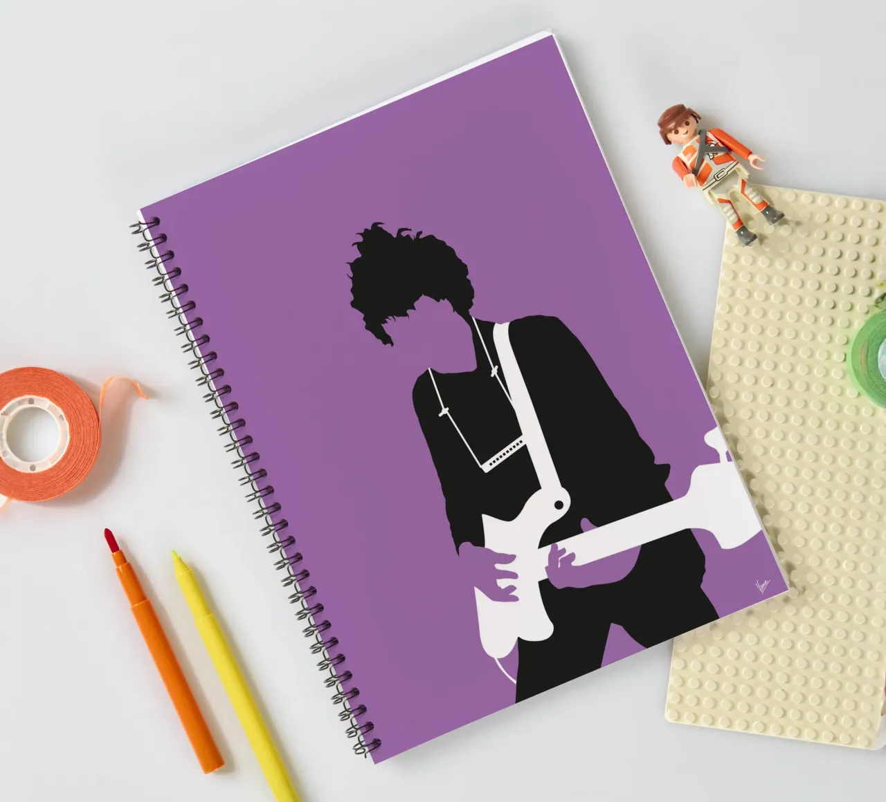 No001 BOB carnet à spirale de Iconic Rockstars