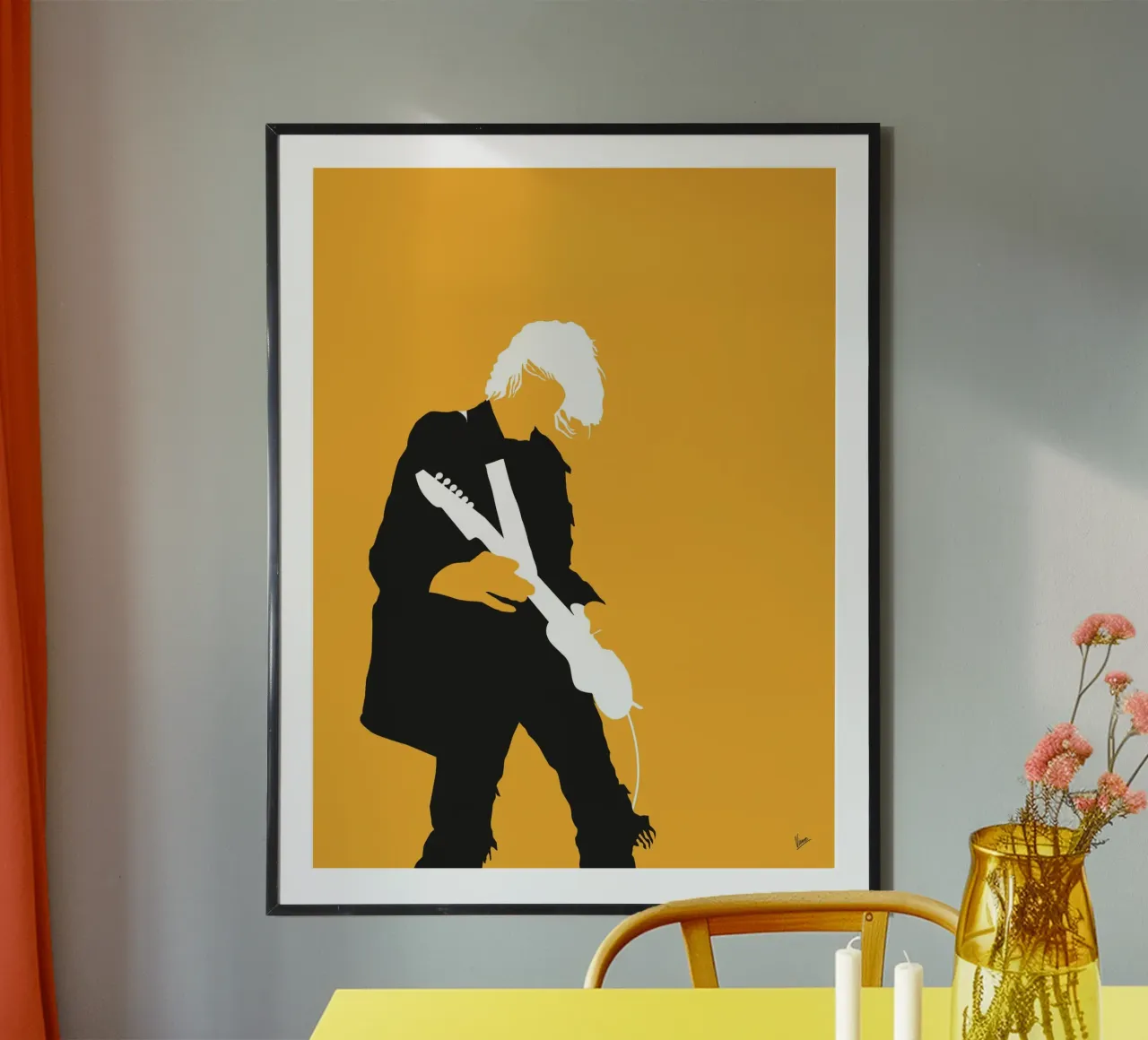 No004 Kurt poster da Iconic Rockstars