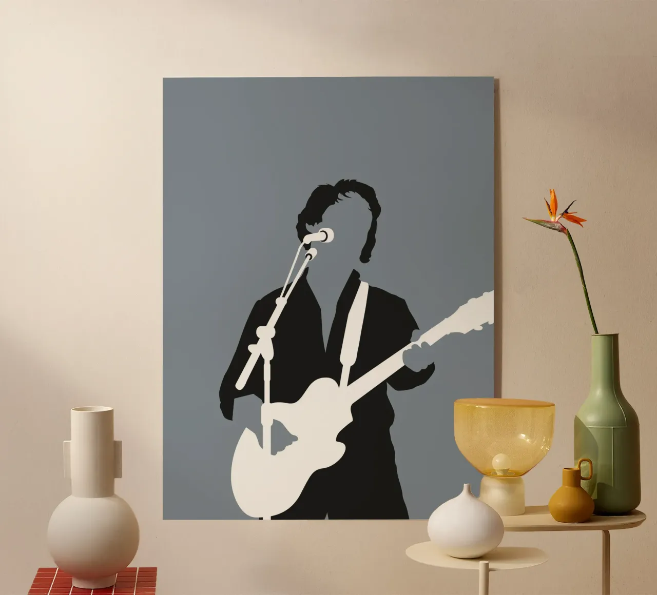 No097 PAUL SIMON plexiglass da Iconic Rockstars