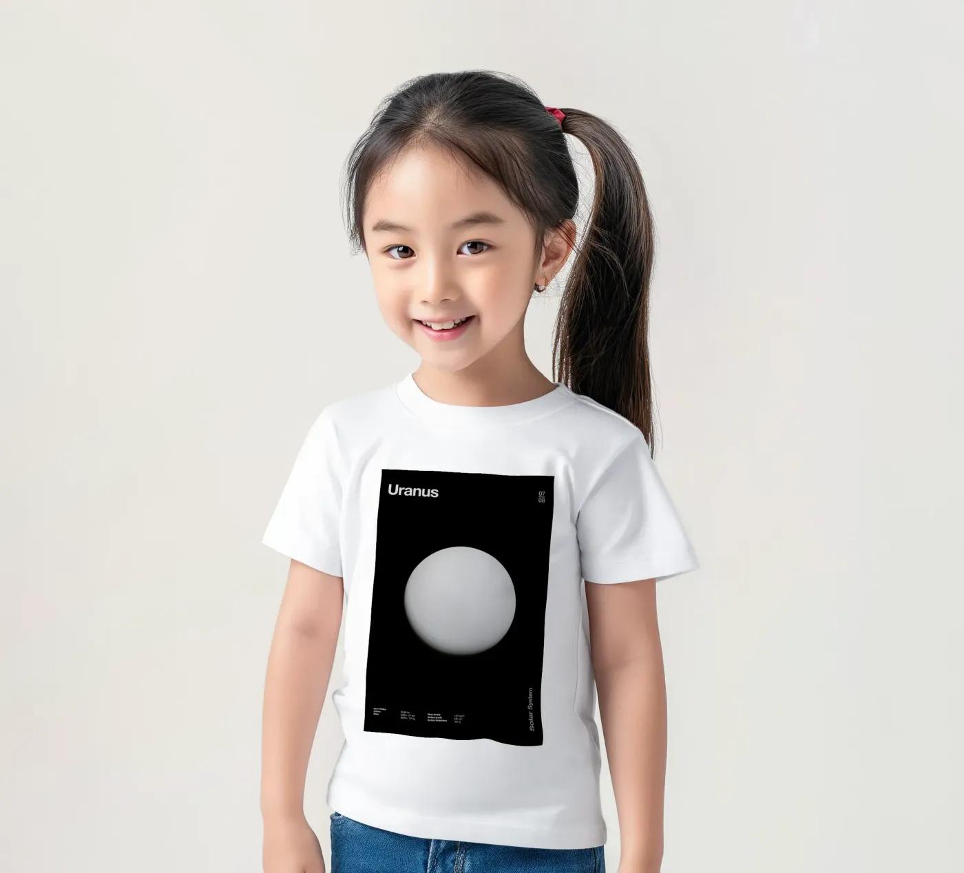 Uranus t-shirt bambini da Florent Bodart