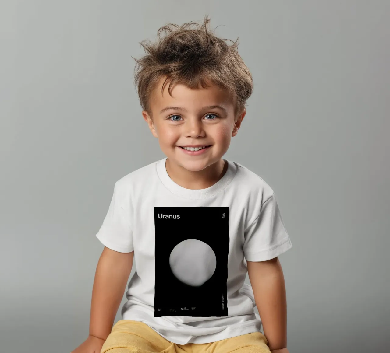 Uranus t-shirt bambini da Florent Bodart