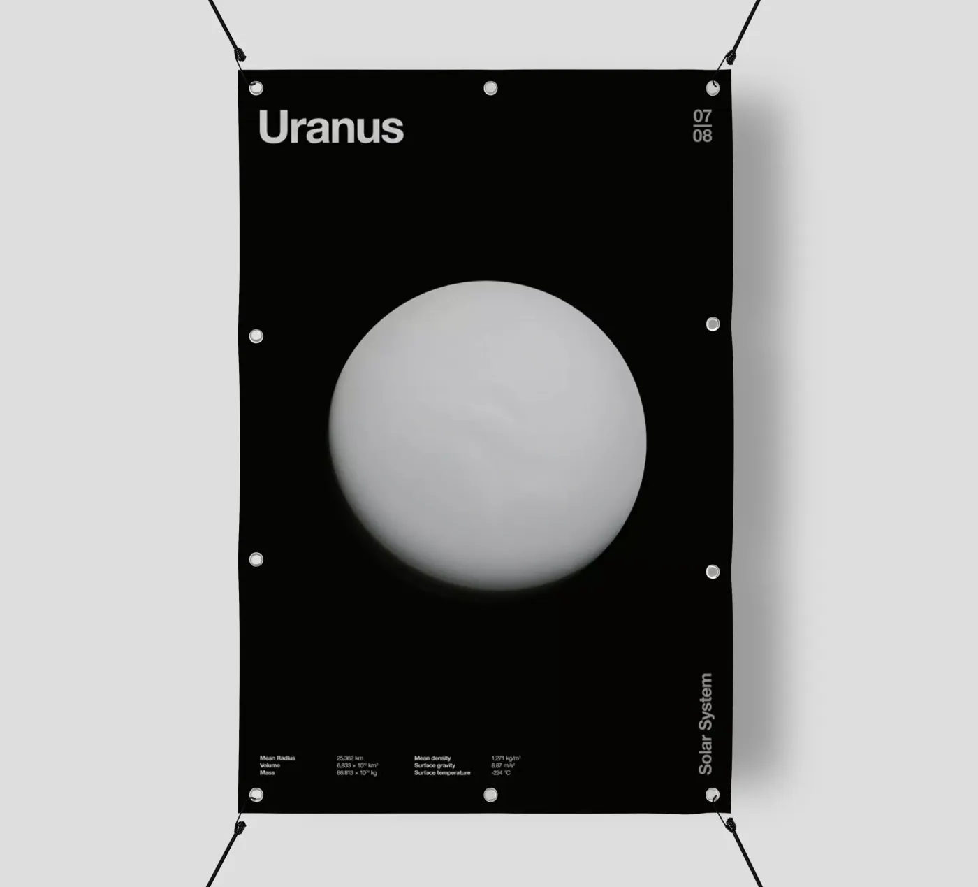 Uranus PVC Plane von Florent Bodart