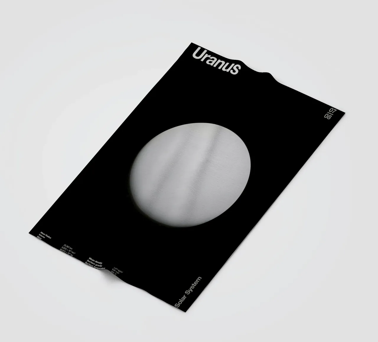 Uranus Fleecedecke von Florent Bodart