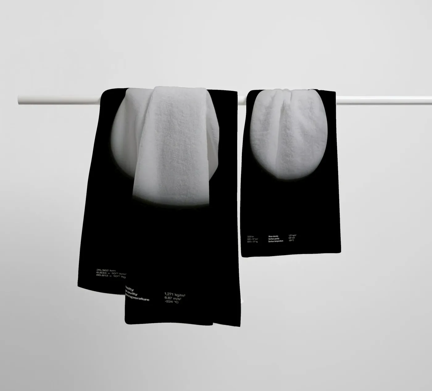 Uranus Handtuch von Florent Bodart