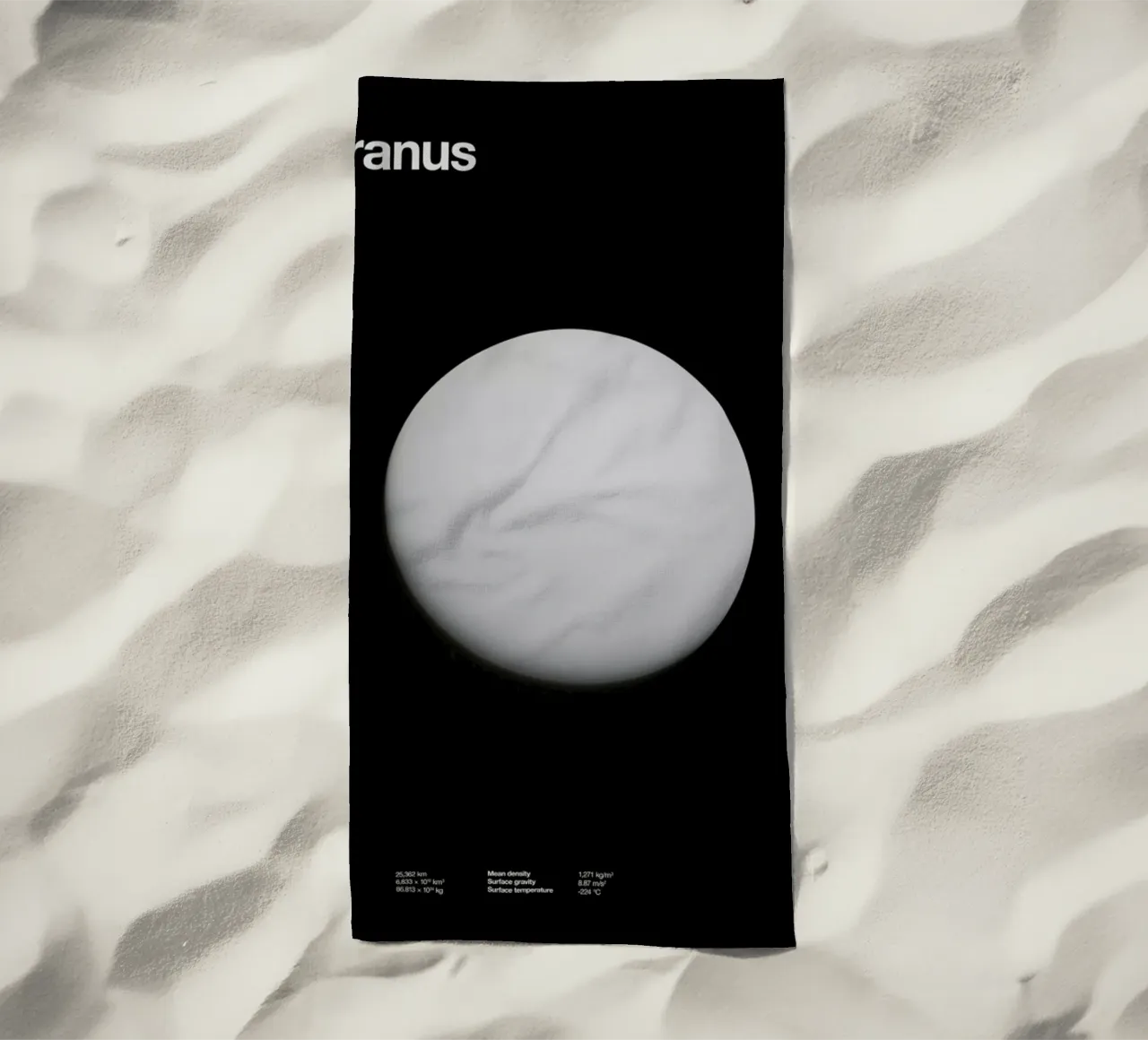 Uranus strandhanddoek van Florent Bodart