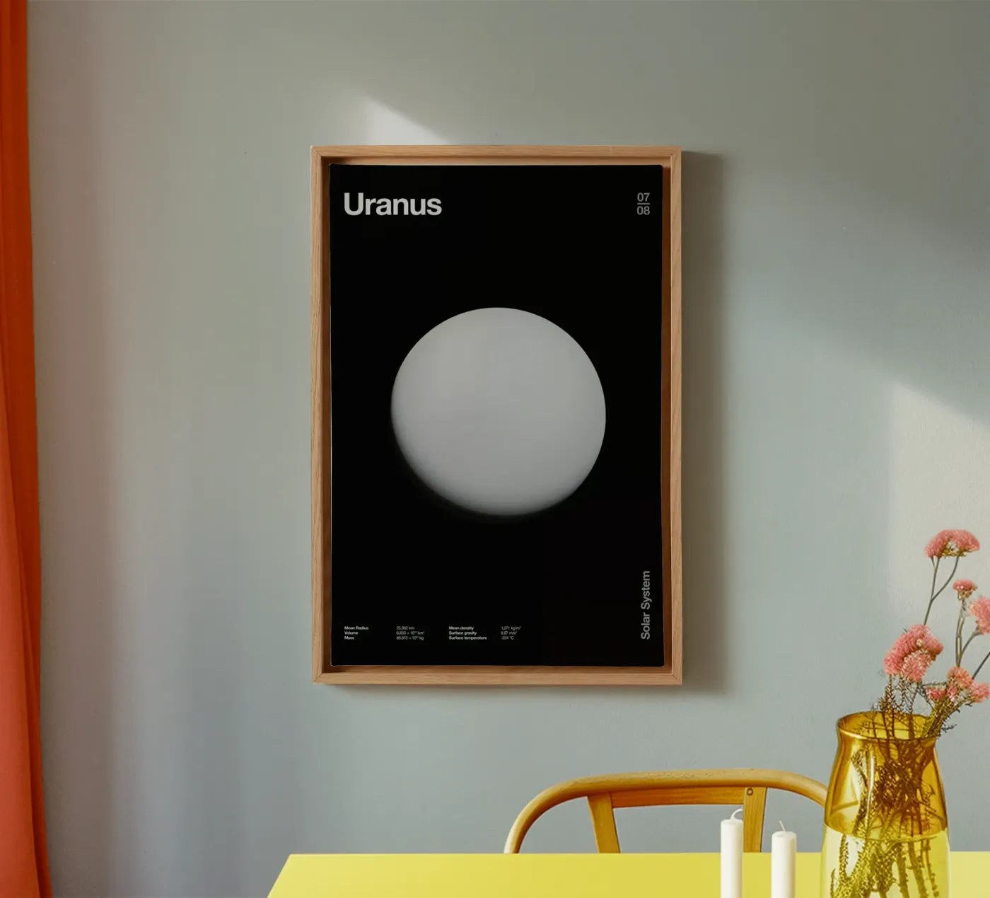 Uranus canvas van Florent Bodart