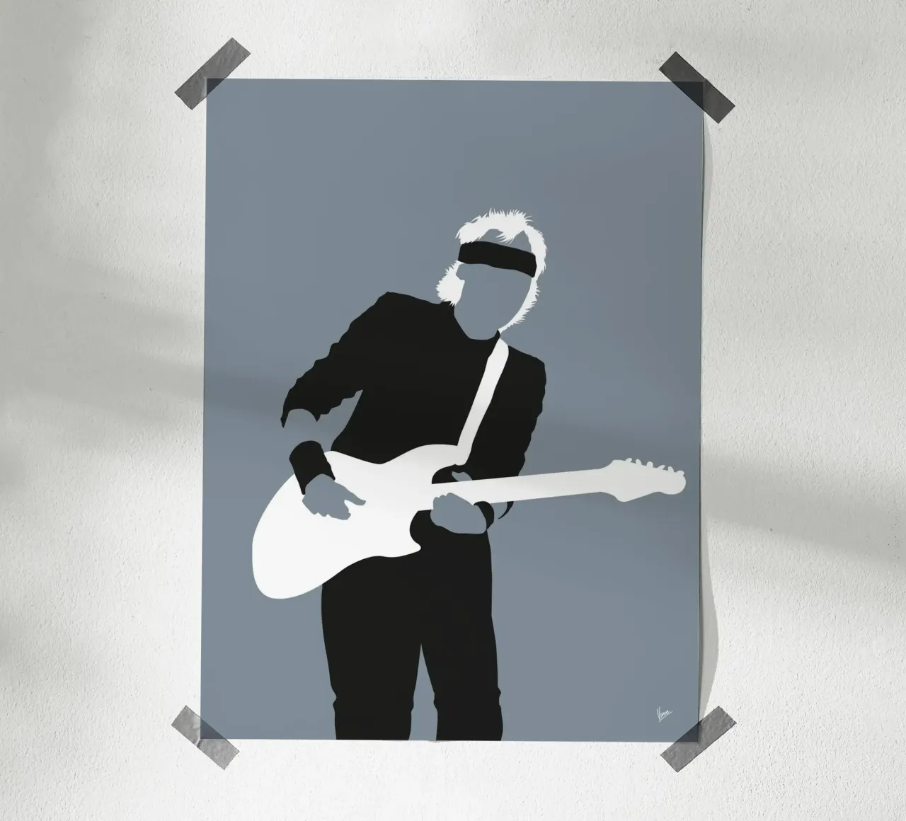 No107 Mark Knopfler poster da Iconic Rockstars