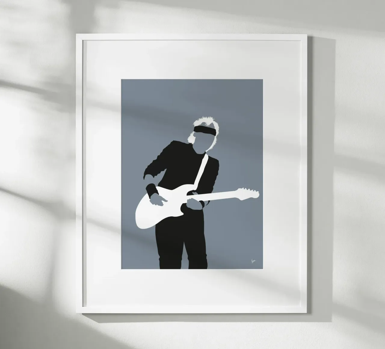 No107 Mark Knopfler poster da Iconic Rockstars