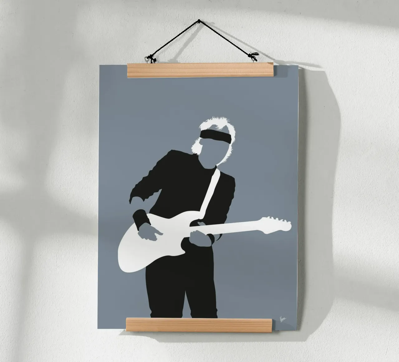 No107 Mark Knopfler poster da Iconic Rockstars