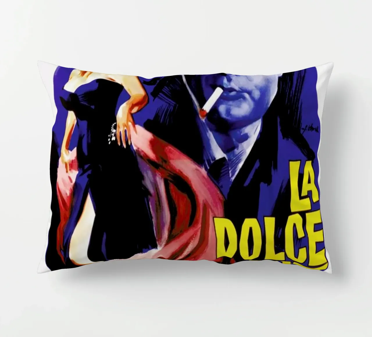 ‘La Dolce Vita’ Retro Movie Poster cuscino da Gallery Print and Art Limited