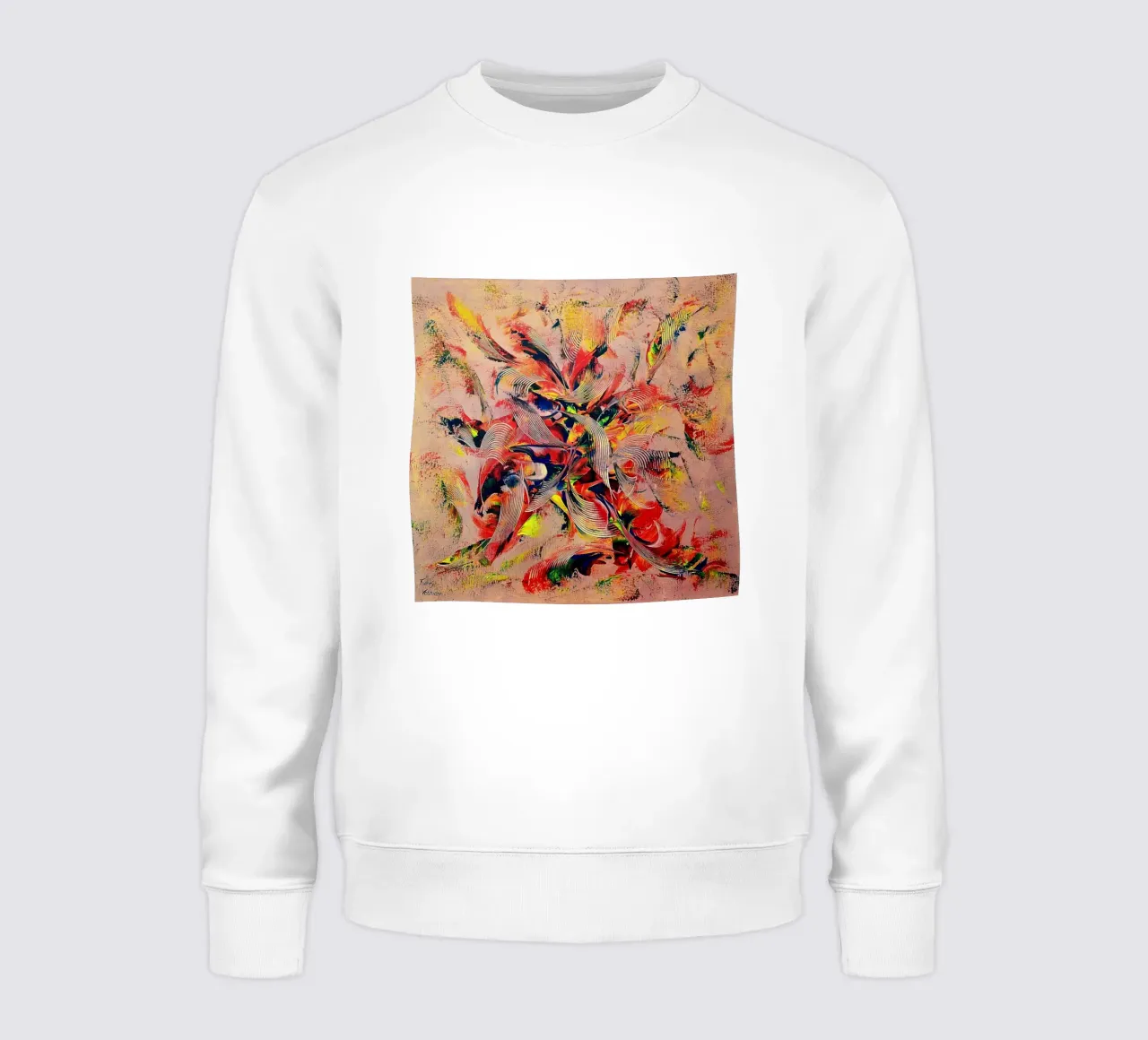 CRAZY ROCK'N ROLL felpa da Thierry Vobmann Abstract painting