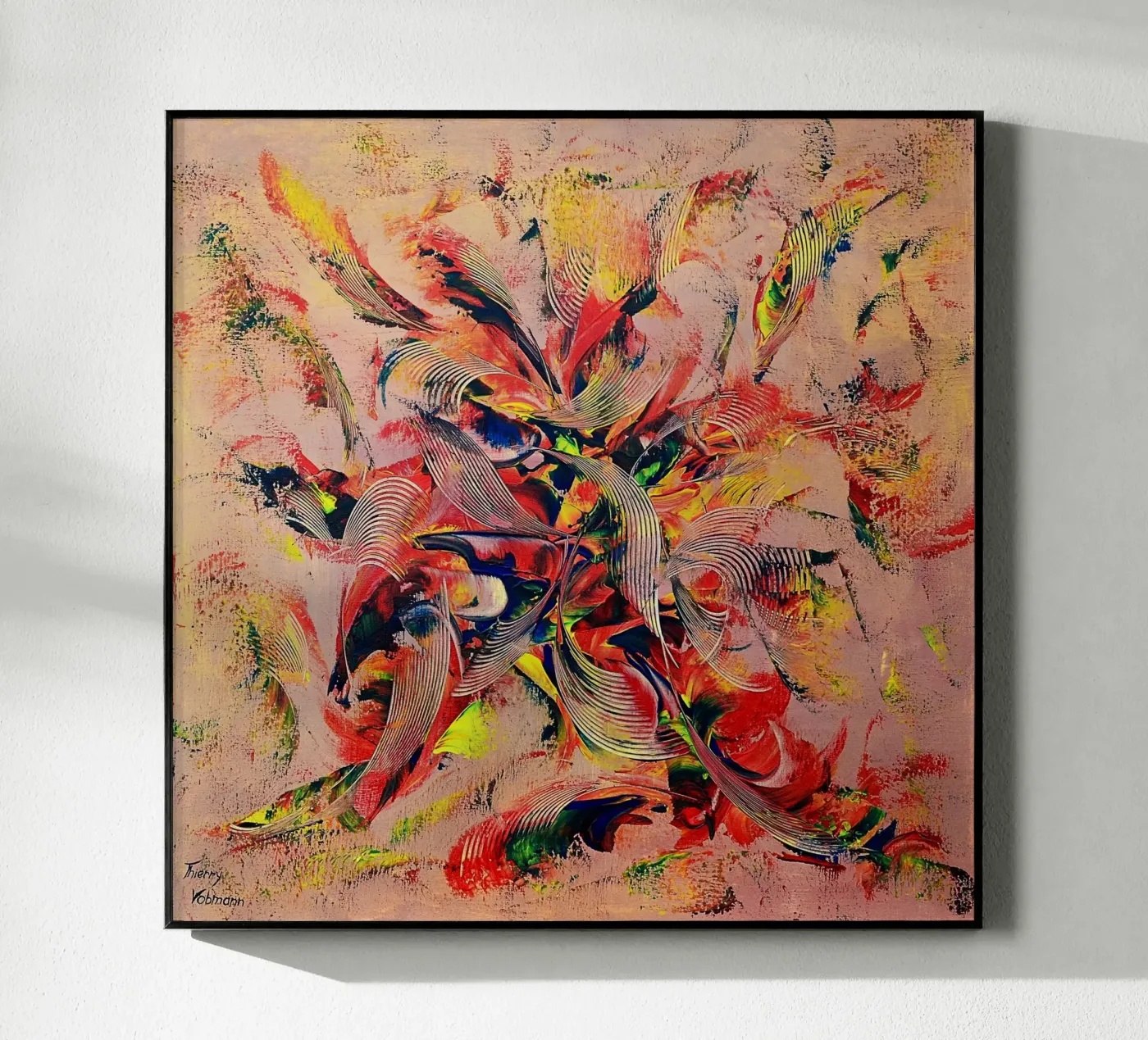 CRAZY ROCK'N ROLL plexiglass da Thierry Vobmann Abstract painting
