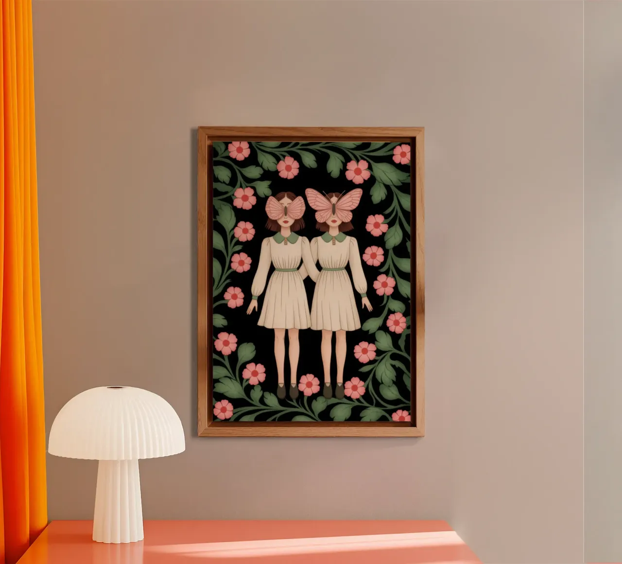 Gemelli floreali simmetrici alluminio dibond da Atelier Tiga