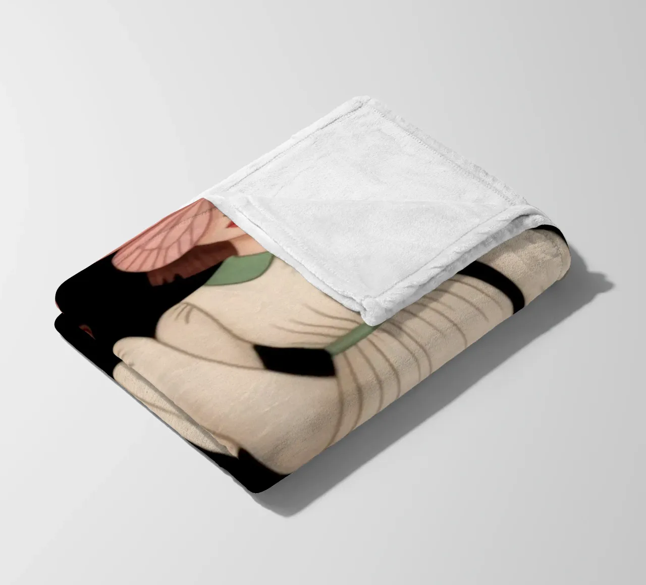 Gemelli floreali simmetrici coperta in pile da Atelier Tiga