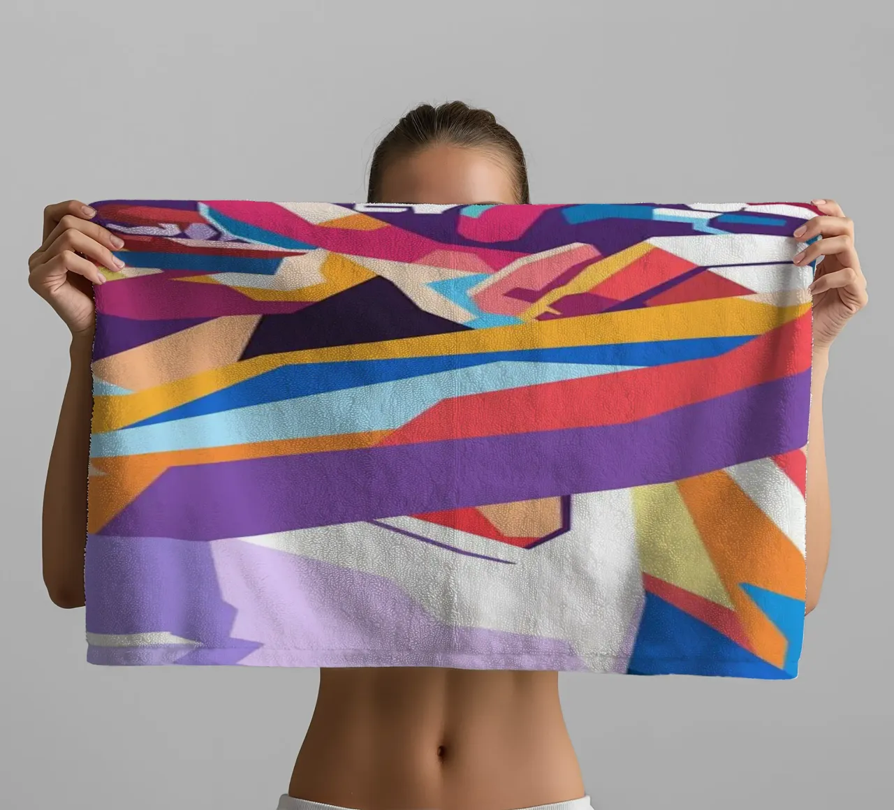 Freddie Mercury kunst badhanddoek van Hantamrata