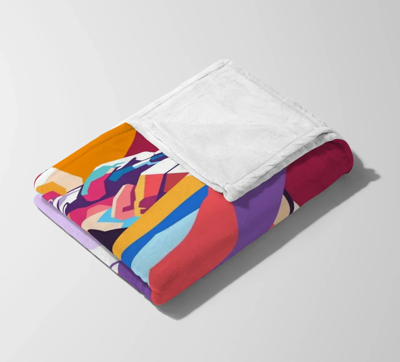 Freddie Mercury art fleece blanket by Hantamrata