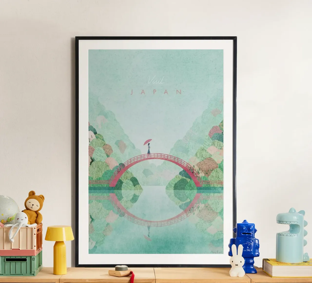 Japan, Autumn poster con telaio in plastica da Henry Rivers