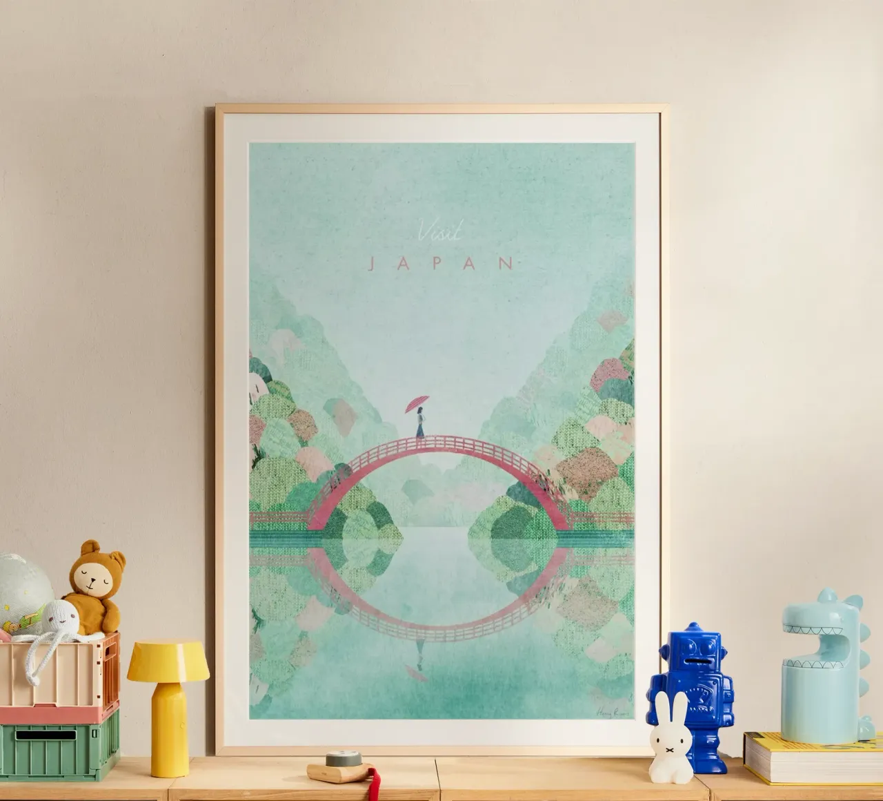 Japan, Autumn poster con telaio in plastica da Henry Rivers