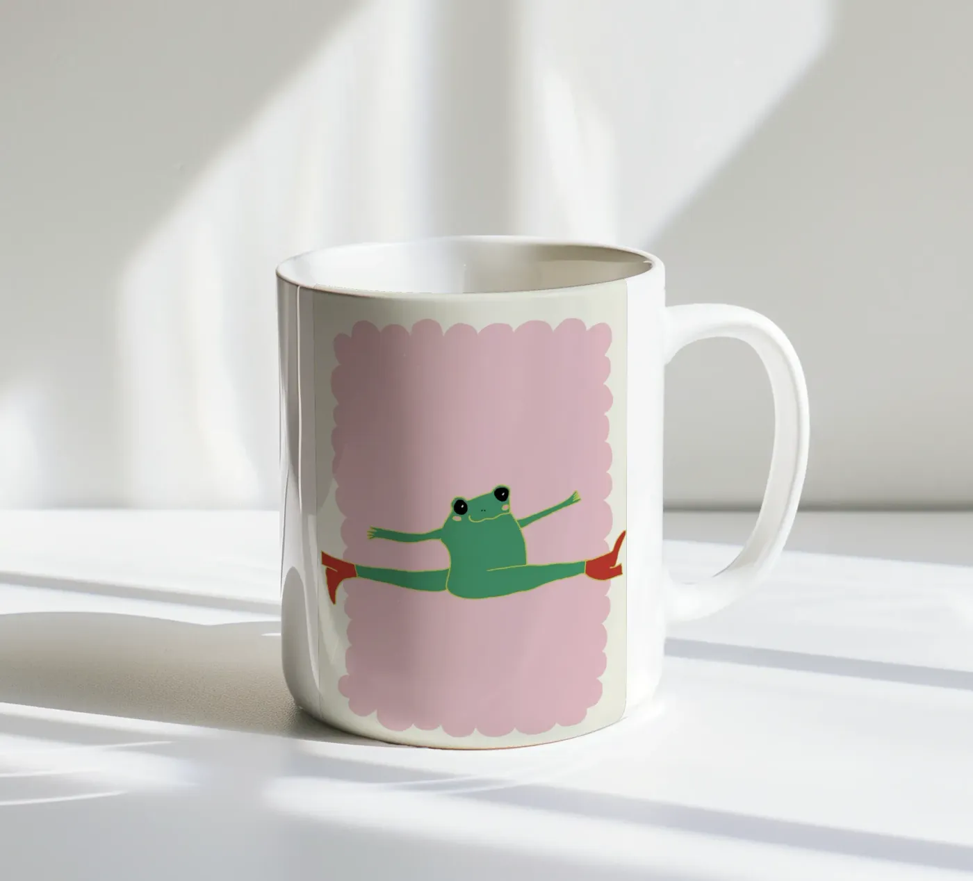 flying frog ceramic mug by thesoulhugclub