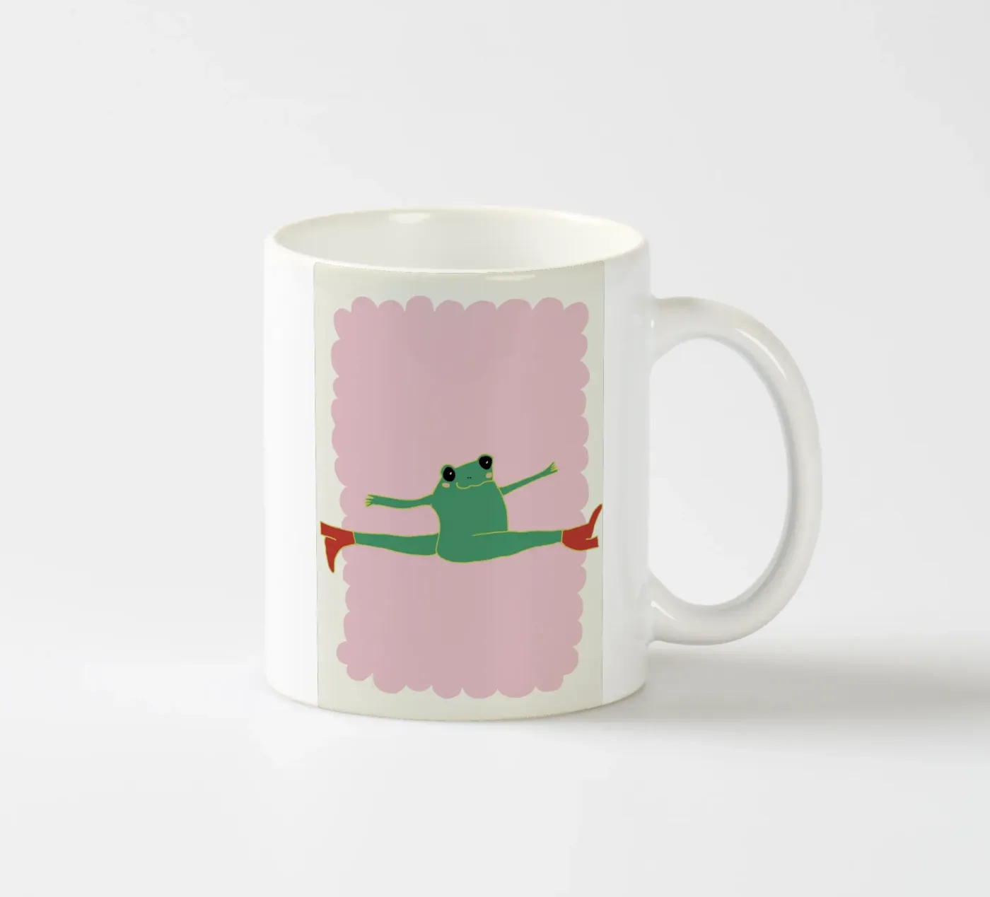 flying frog ceramic mug by thesoulhugclub