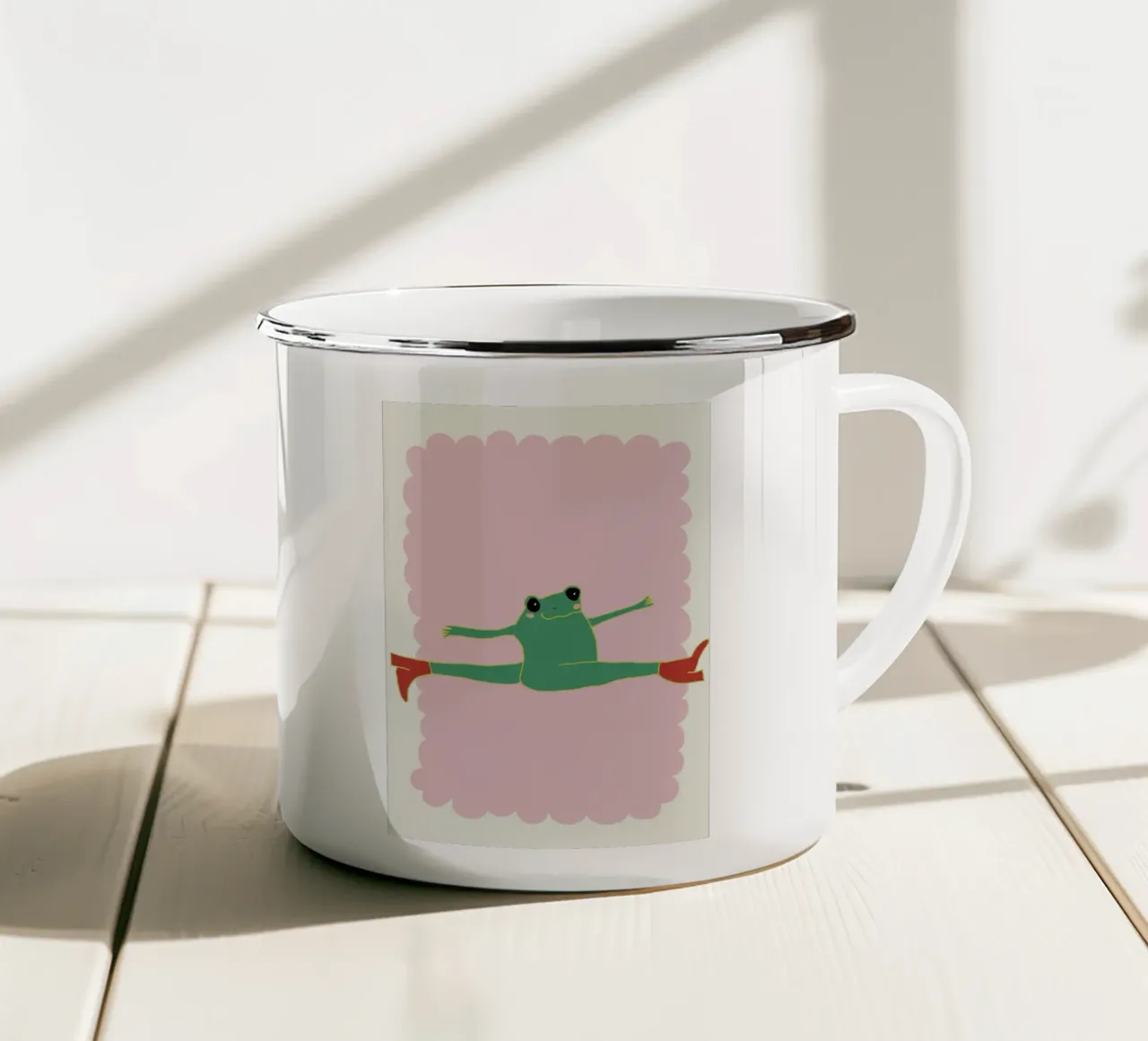 flying frog tazza in smalto da thesoulhugclub