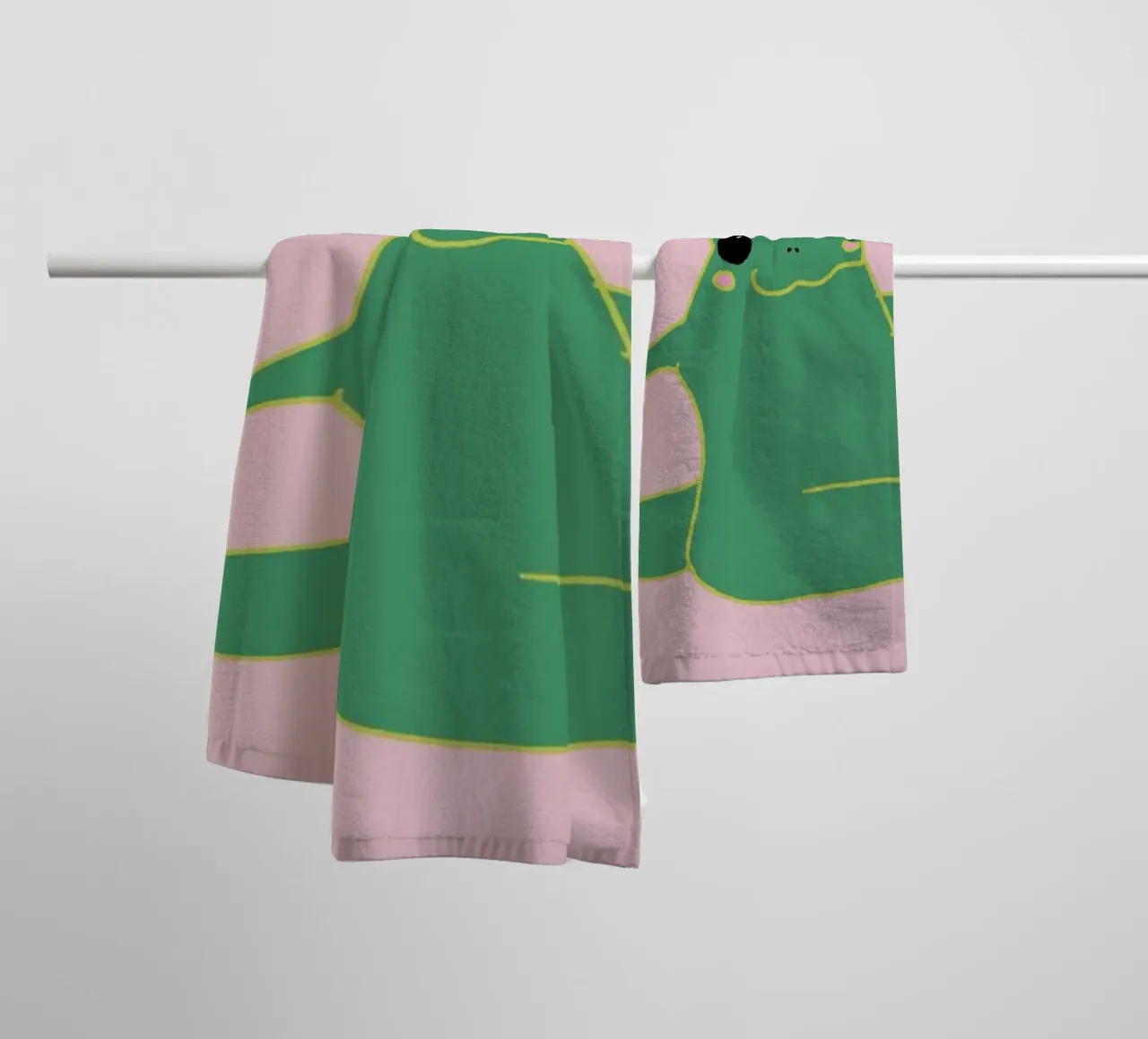 flying frog asciugamano da bagno da thesoulhugclub