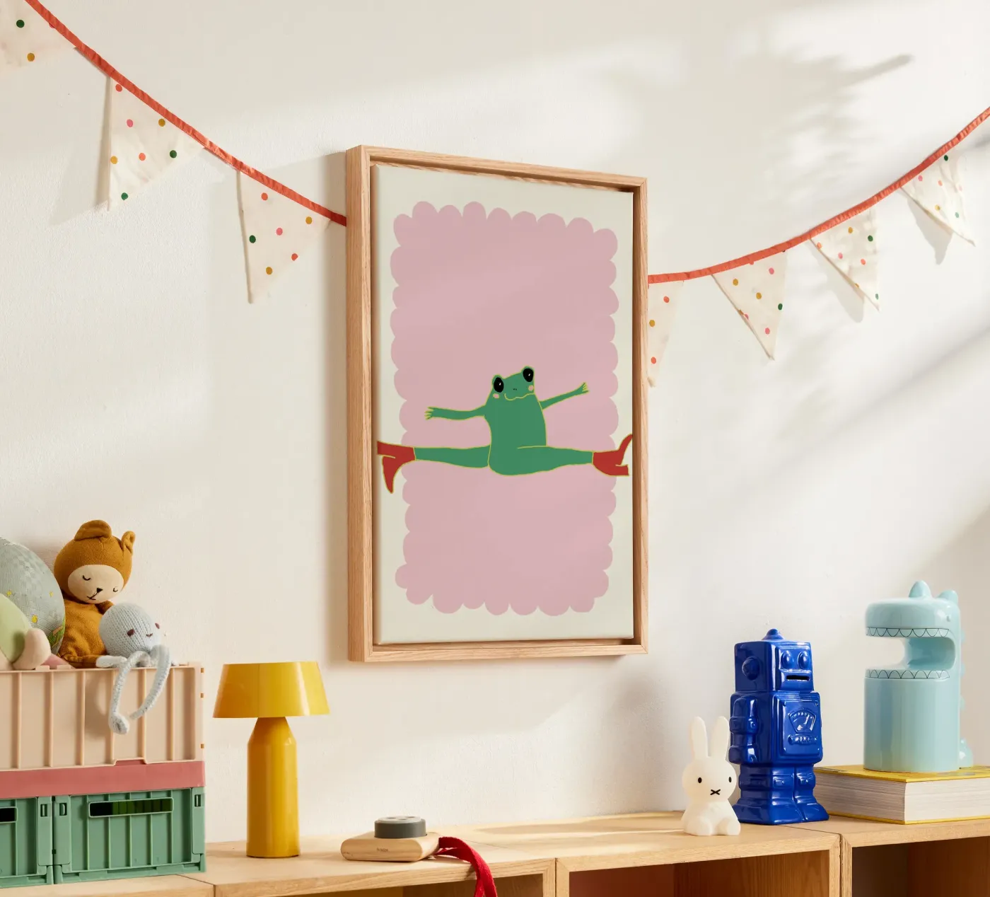 flying frog canvas by thesoulhugclub
