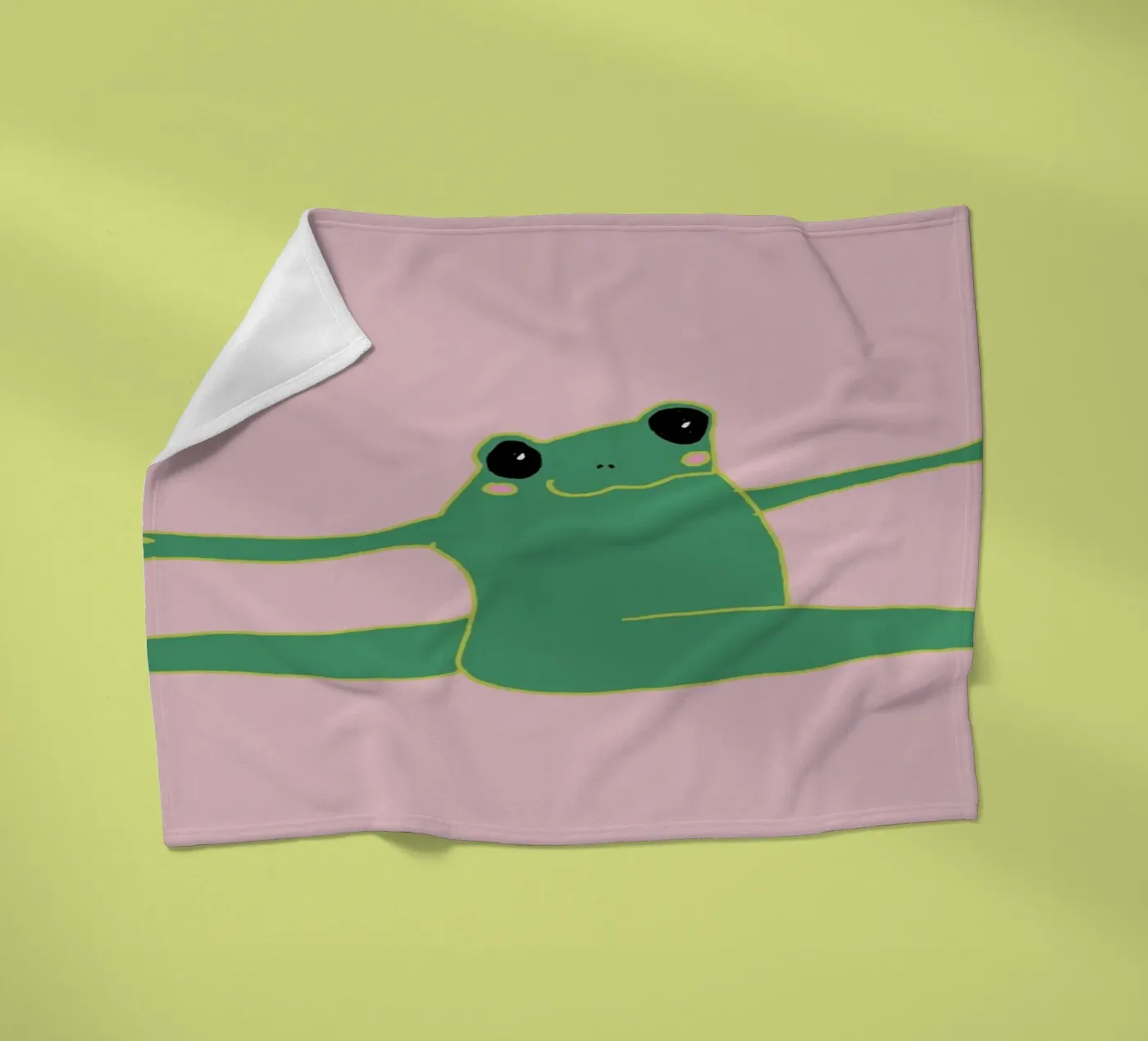 flying frog fleece blanket by thesoulhugclub