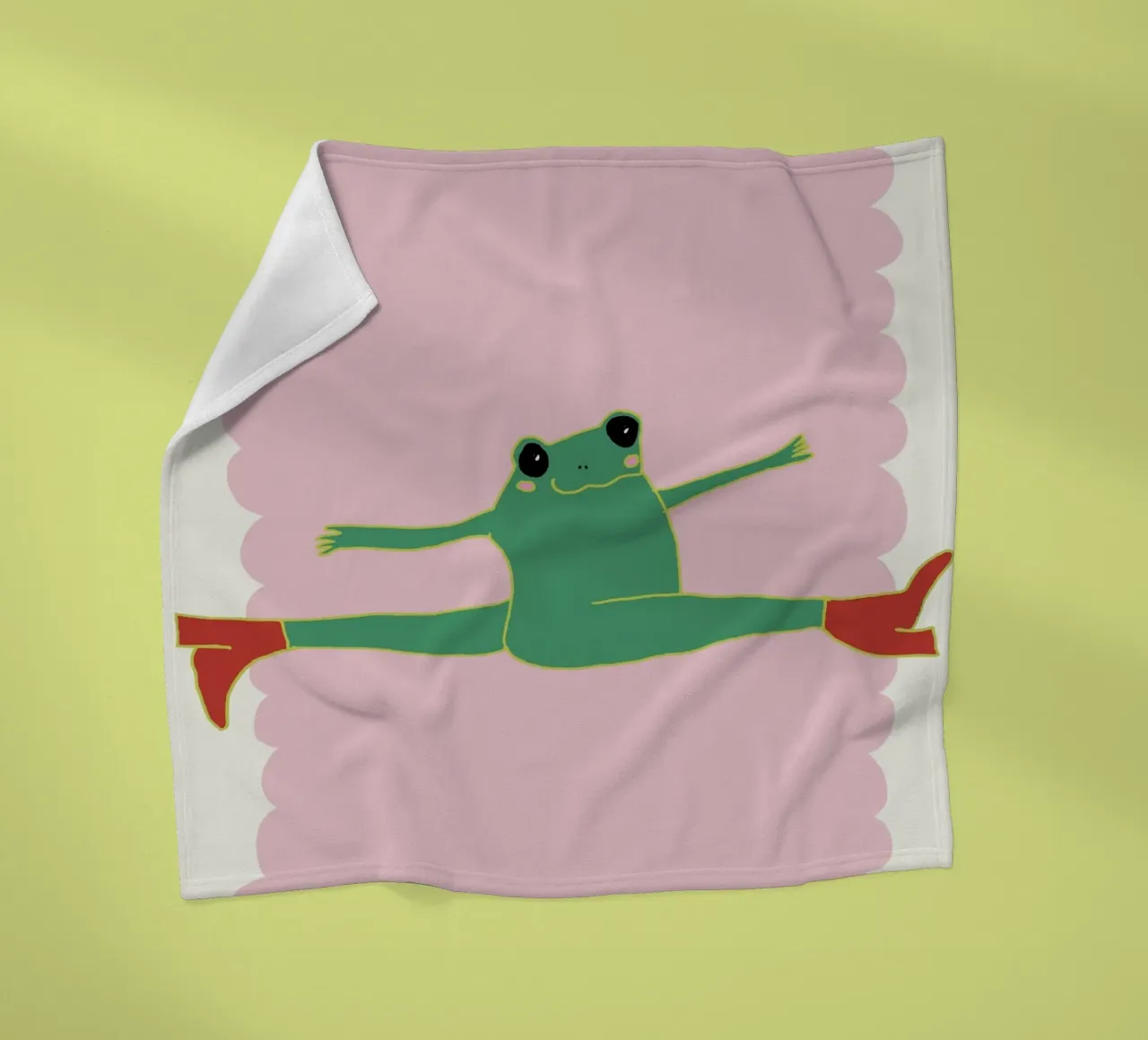 flying frog fleecedeken van thesoulhugclub