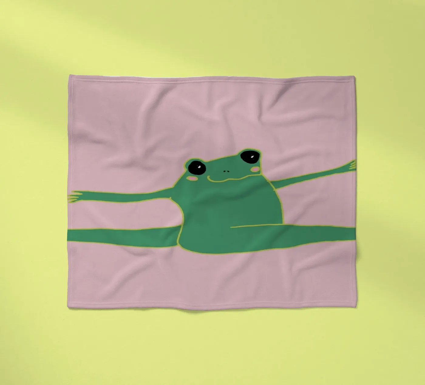 flying frog fleece blanket by thesoulhugclub