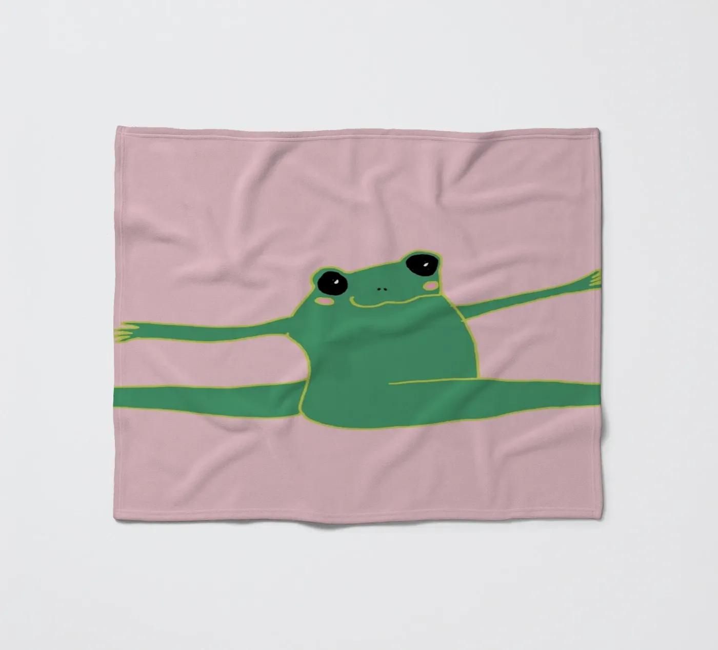 flying frog fleecedeken van thesoulhugclub