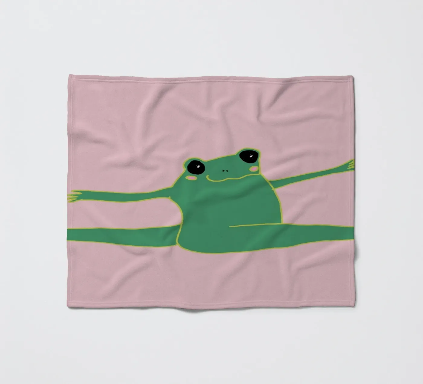 flying frog fleece blanket by thesoulhugclub