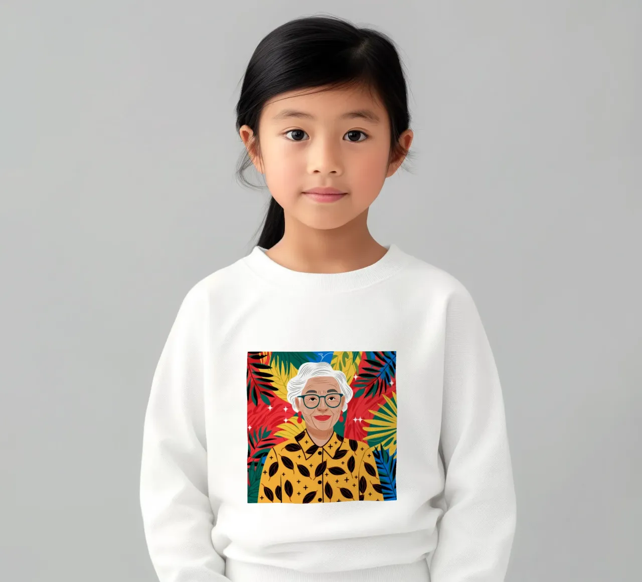 Sambuco tropicale vibrante felpa bambino da Atelier Tiga