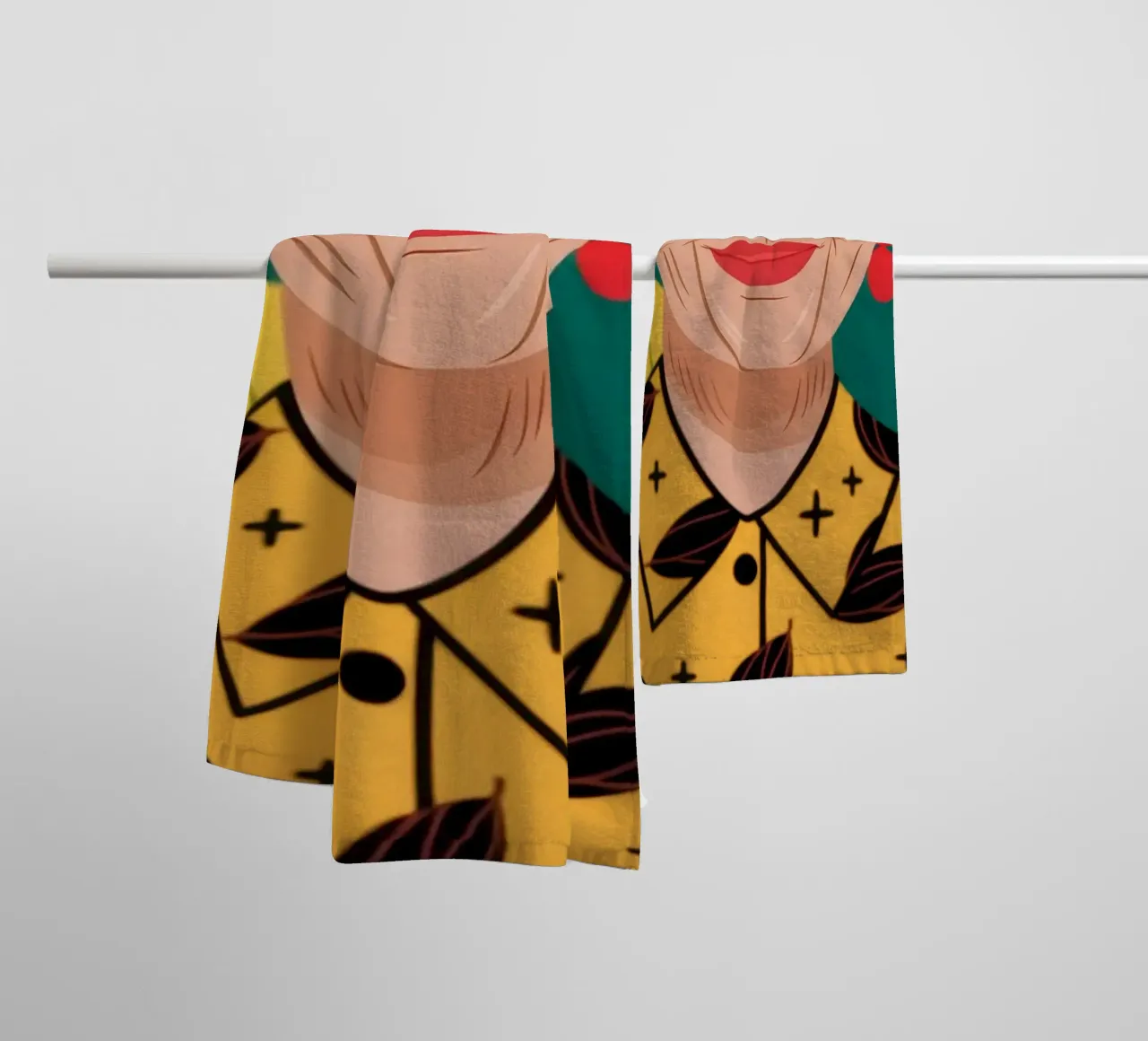 Sambuco tropicale vibrante asciugamano da bagno da Atelier Tiga